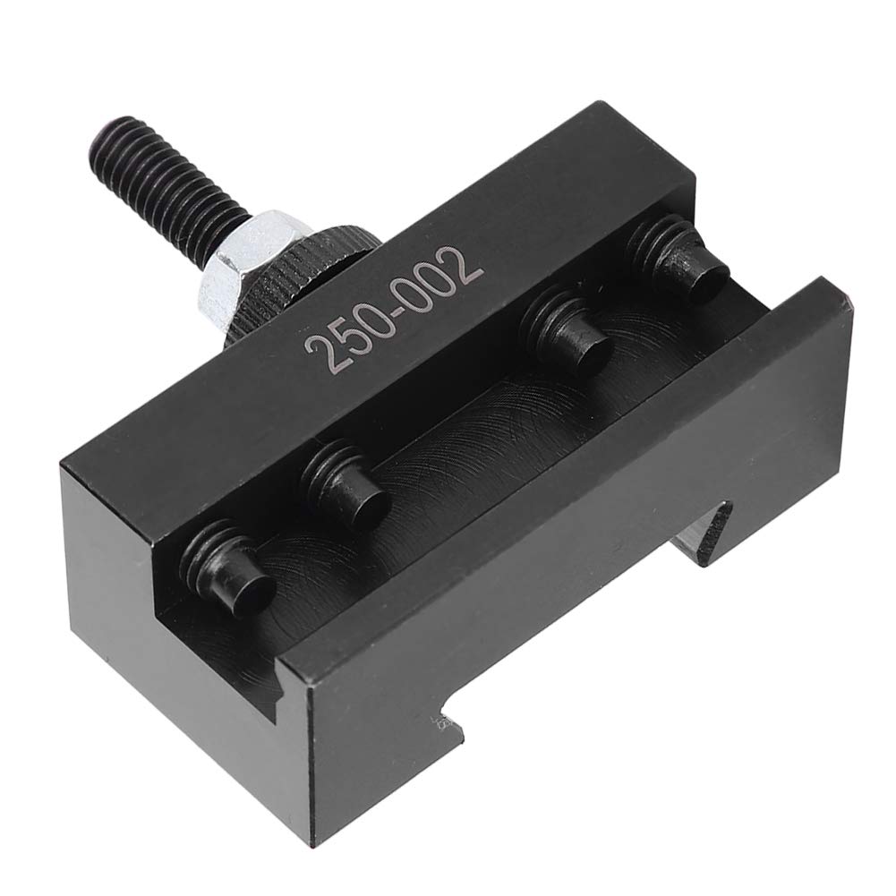 High Carbon Steel Tool Post Accessories Set 250-001 & 250-002 - Durable Column Tool Posts for Reaming, Drilling, Grooving and Cutting Operations | Perfect for Lathe Machining and Metalworking Projects