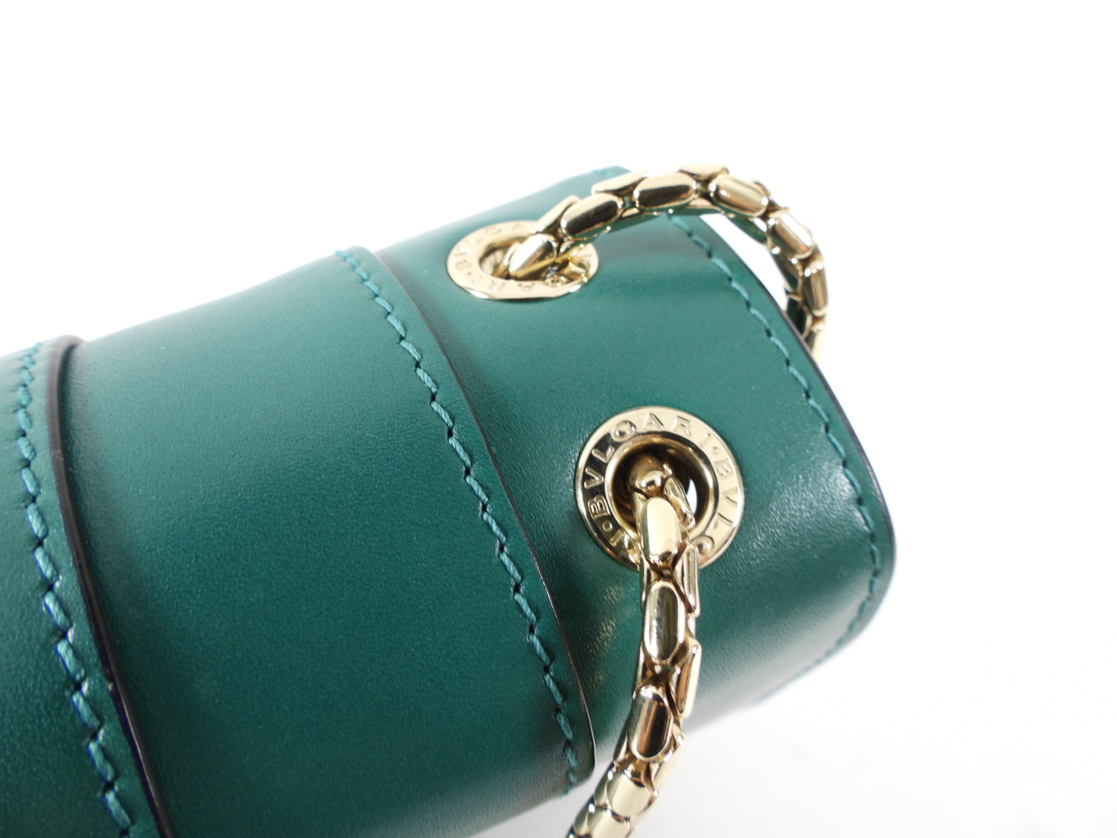 Bulgari Serpenti Forever Green Enamel Snake Shoulder Bag - Luxury Designer Handbag for Women, Perfect for Evening Parties & Special Occasions