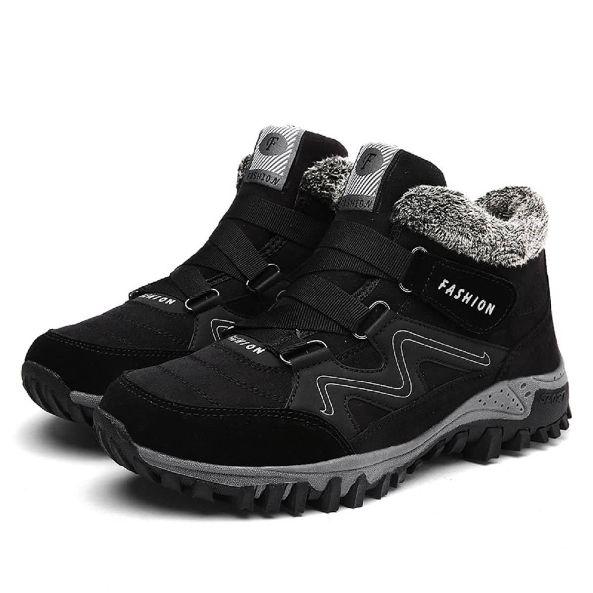 Fleekcomfy Women's Waterproof Snowy Villi Leather Ankle Boots - Non-Slip Winter Hiking Shoes for Trekking & Outdoor Adventures | Perfect for Snowy Trails, Mountain Climbing & Cold Weather Exploration