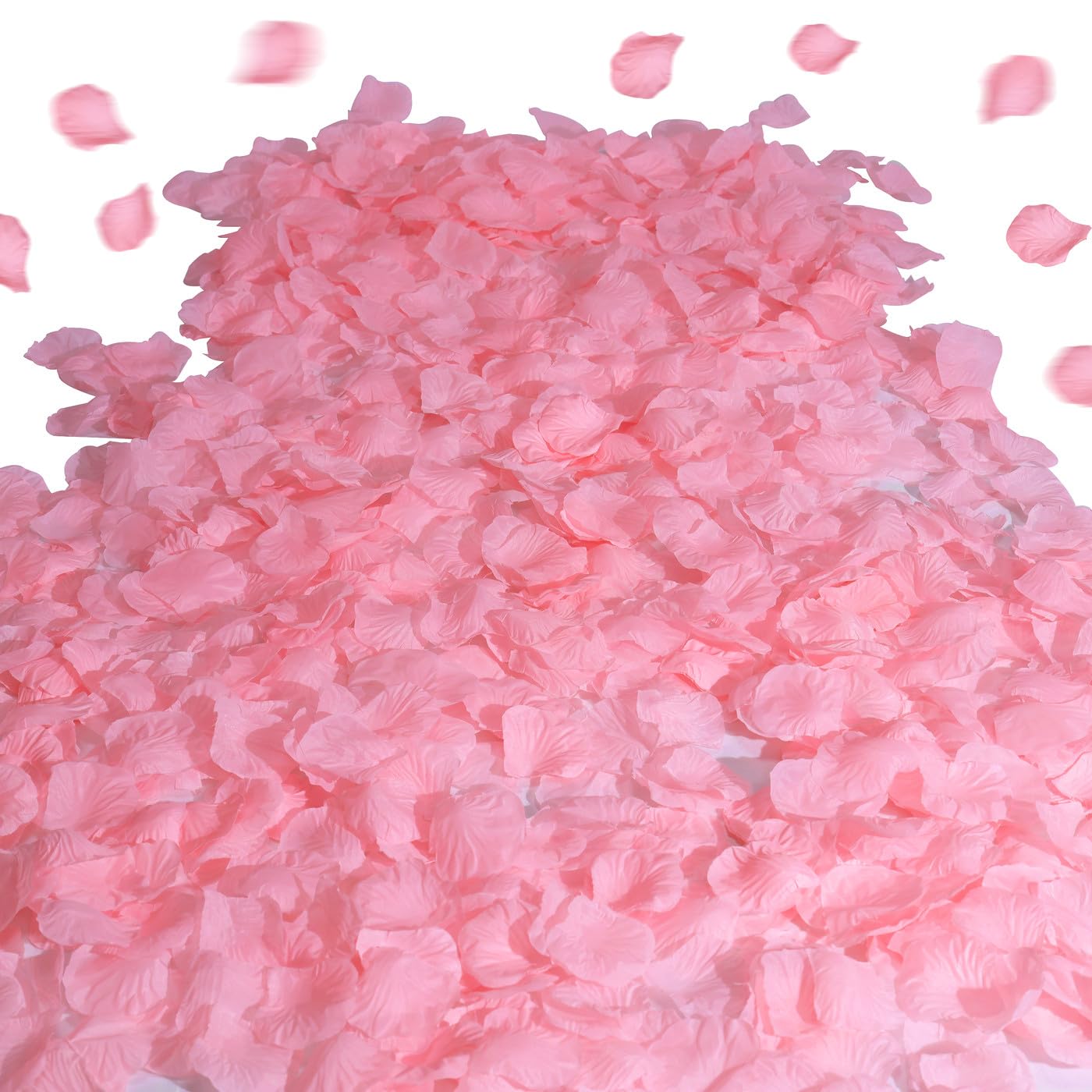 1500PCS Pink Silk Rose Petals - Artificial Flower Petals for Romantic Decor, Valentine's Day Wedding Proposal, Anniversary Party Decorations | Perfect for Bedroom Scattering, Table Centerpieces, Aisle Decor & Photo Backdrops