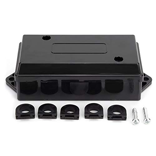 7 Way Trailer Wiring Junction Box - Waterproof Electrical Connector for US Trailers | Heavy Duty RV, Boat & Truck Wiring Harness Connection | Outdoor & Marine Use