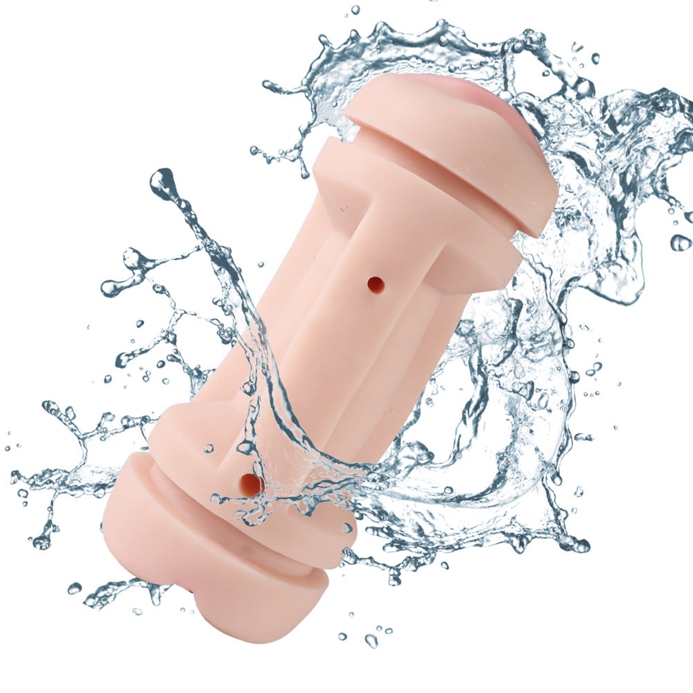 Kay Cup Vibrating Dual-Sided Pussy and Mouth Masturbator - Realistic Male Masturbation Toy for Solo Pleasure & Couples Play