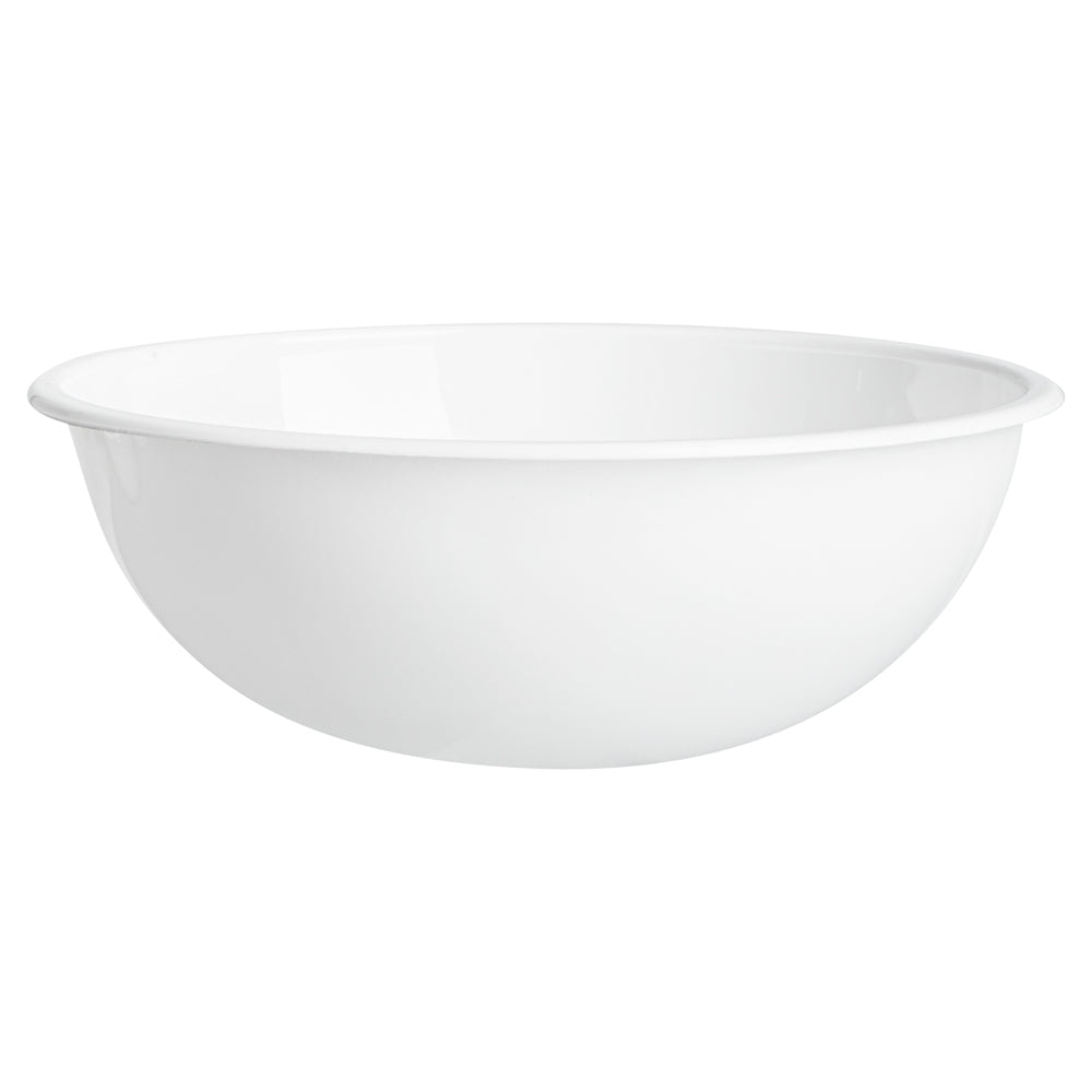 21 oz White Plastic Food Storage Containers with Lids - 6.75