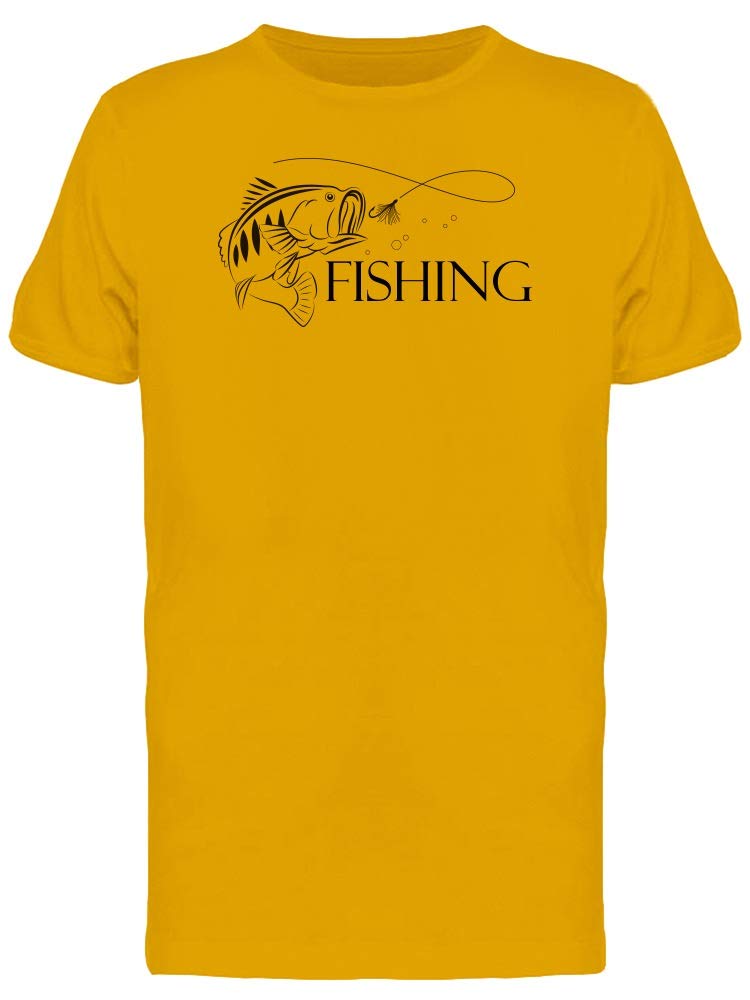 Smartprints Fishing Symbol T-Shirt for Men - Comfortable & Stylish Casual Wear for Fishing Enthusiasts & Outdoor Activities