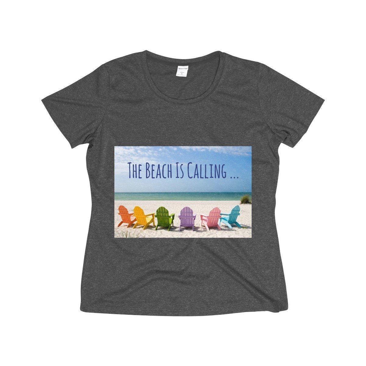 I Love The Beach T-Shirt - Soft Cotton Graphic Tee for Men & Women - Perfect for Summer Vacations, Beach Trips & Casual Outings