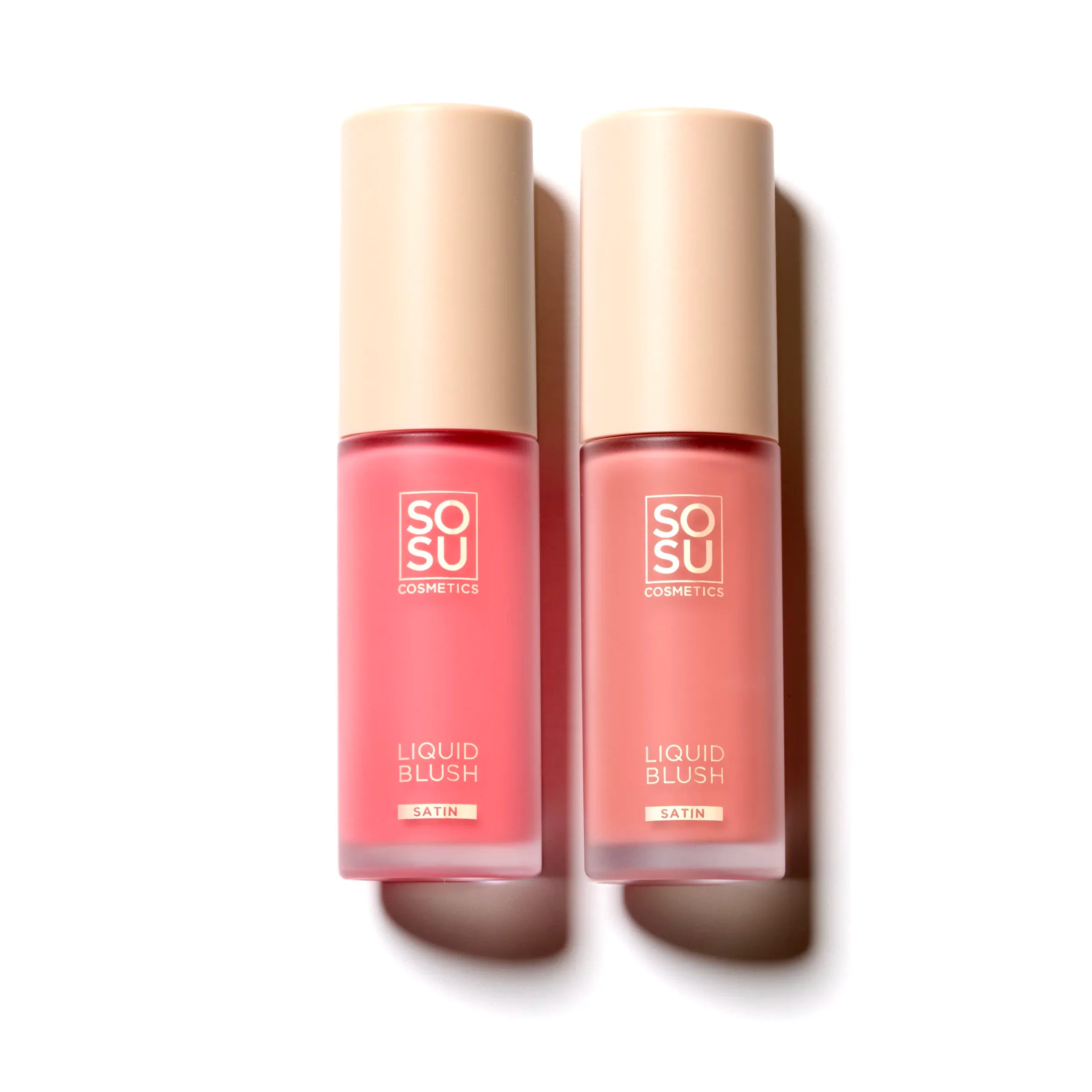 Best Satin Liquid Blush Duo - Long Lasting & Highly Pigmented - Natural Flush for Day & Night Makeup - Perfect for Everyday Wear & Special Occasions
