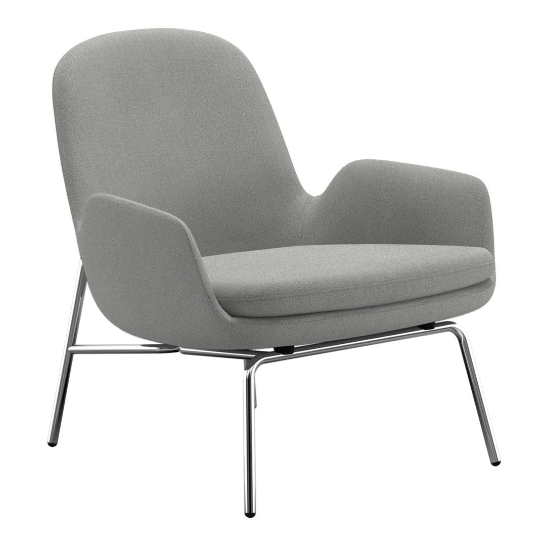 Modern Era Lounge Chair - Low Profile Mid Century Design for Living Room, Bedroom & Office - Comfortable Relaxing Armchair with Wooden Legs