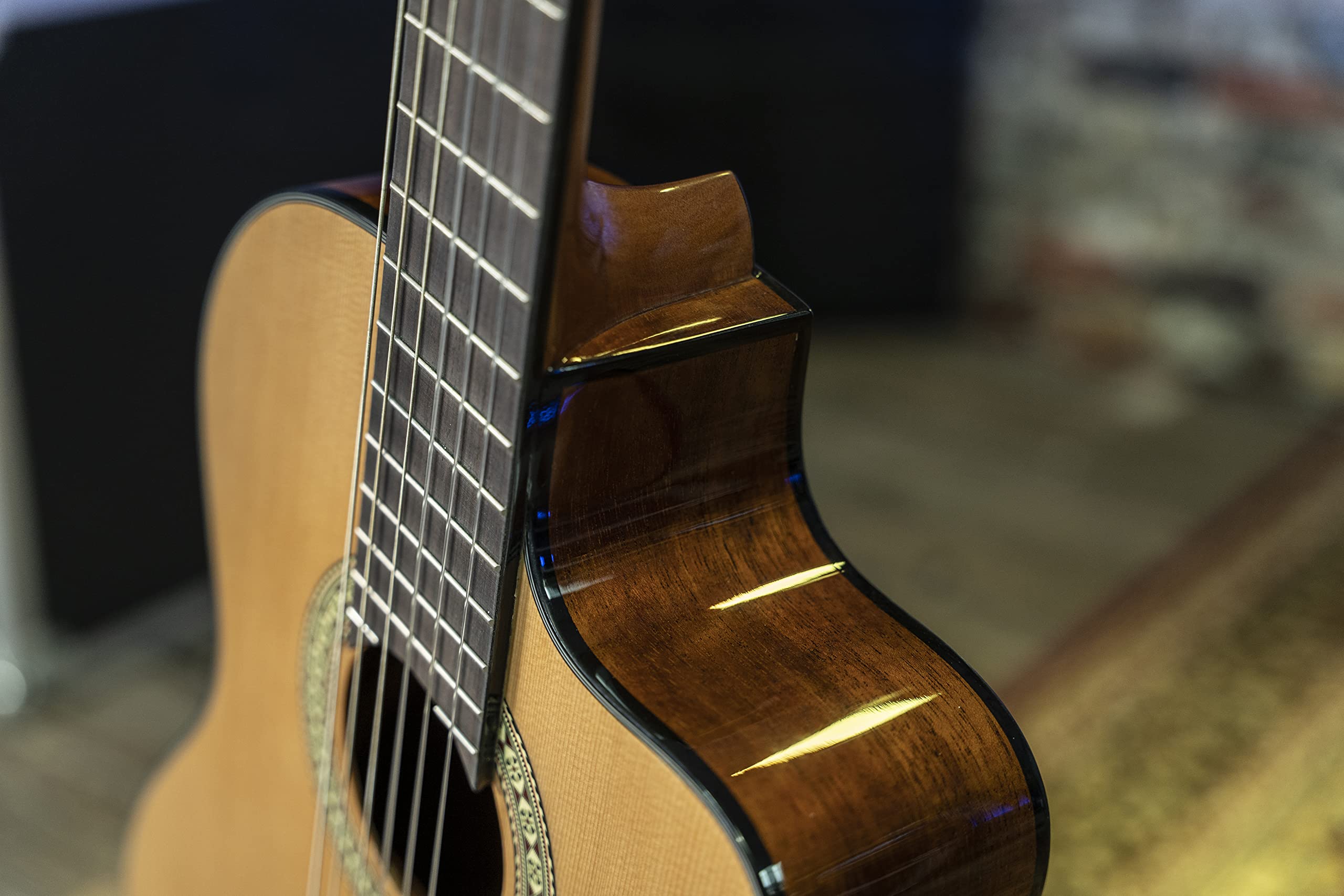 Peavey Delta Woods CNS-CE Classical Acoustic Electric Nylon String Guitar with Built-in Electronics - Perfect for Performances, Recording & Practice