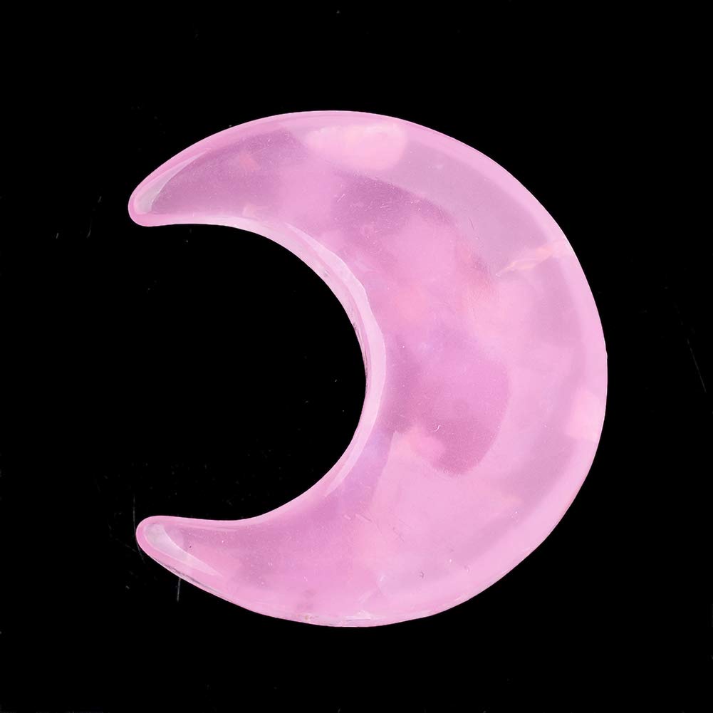 Craftdady 10pcs Moon and Star Resin Cabochons - 36x31mm Flatback Crescent Beads for DIY Jewelry Making, Scrapbooking, Card Embellishments - Perfect for Handmade Crafts, Home Decor & Gift Projects