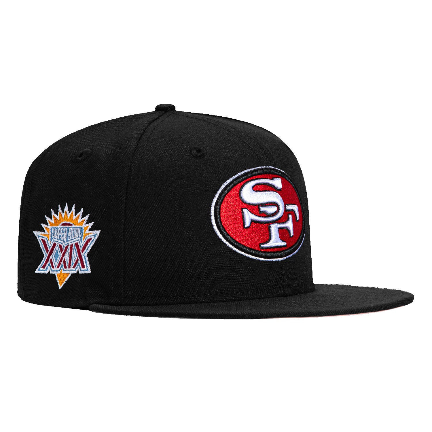 New Era 59Fifty San Francisco 49ers 1995 Super Bowl Patch Snapback Hat - Black | NFL Vintage Baseball Cap for Men & Women | Perfect for Football Games, Sports Events & Fan Collections