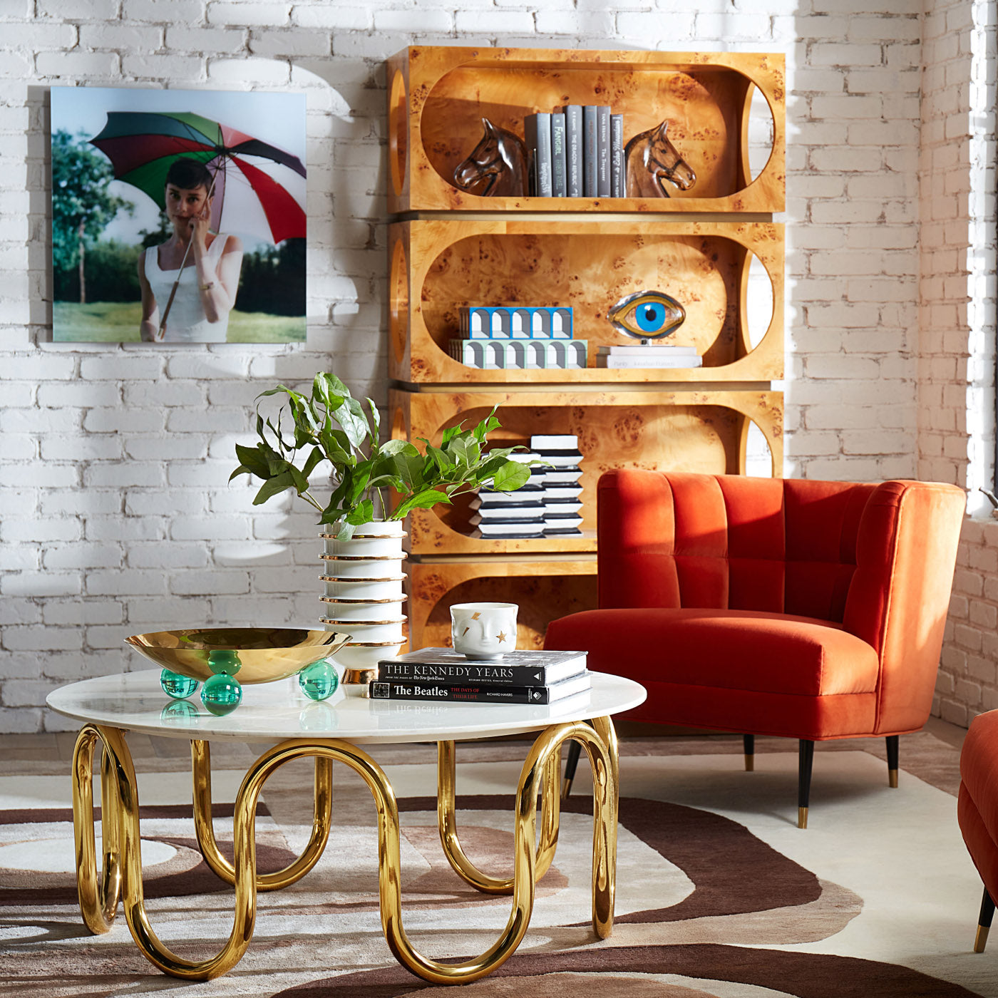 Luxury Draper Club Chair - Modern Upholstered Accent Chair for Living Room, Office & Lounge - Comfortable Fabric Armchair with Sturdy Wooden Legs - Perfect for Home Decor, Reading & Relaxing