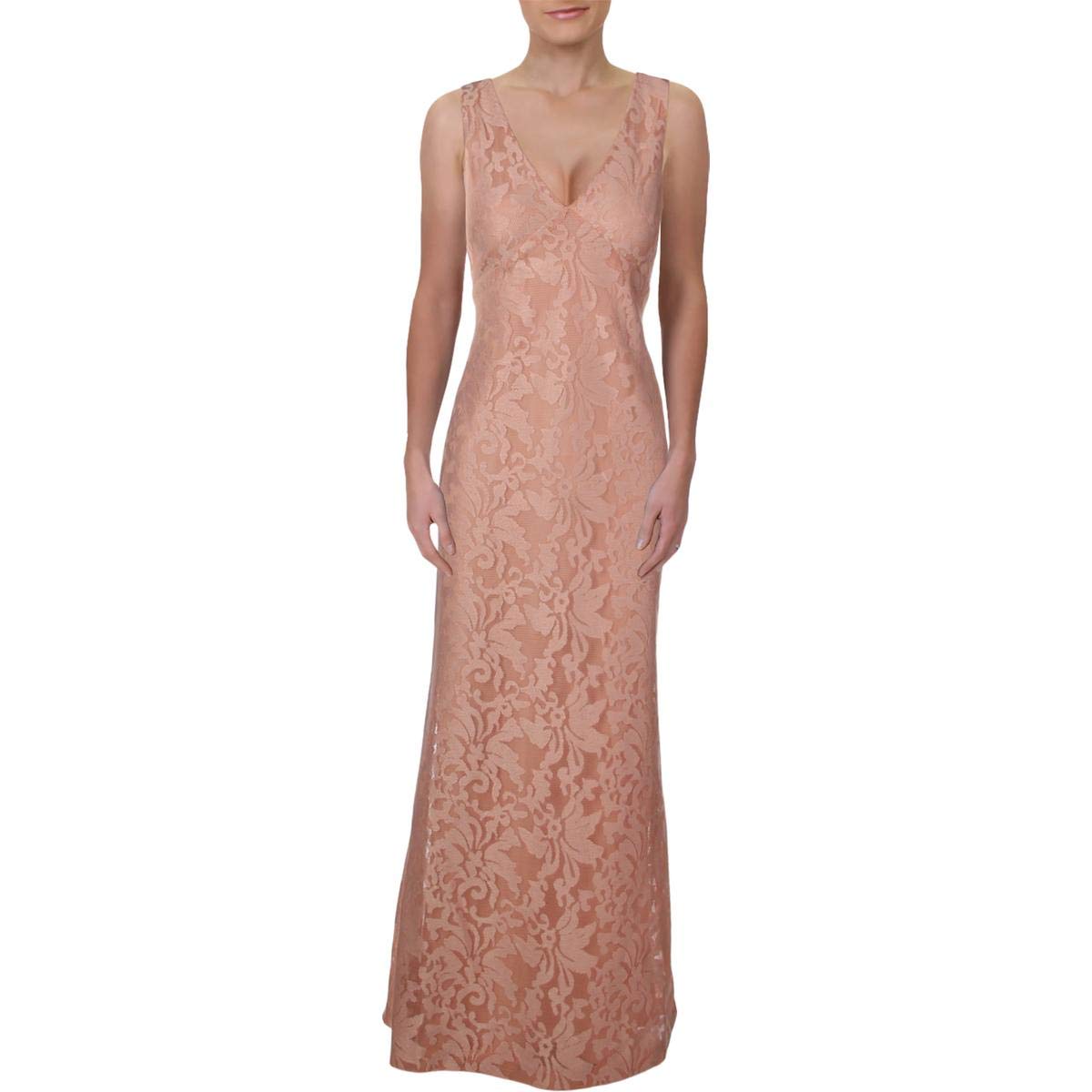 Ralph Lauren Women's Saraeve Gown Dress - Elegant Pink Formal Evening Gown, Size 2 | Perfect for Weddings, Galas & Special Occasions