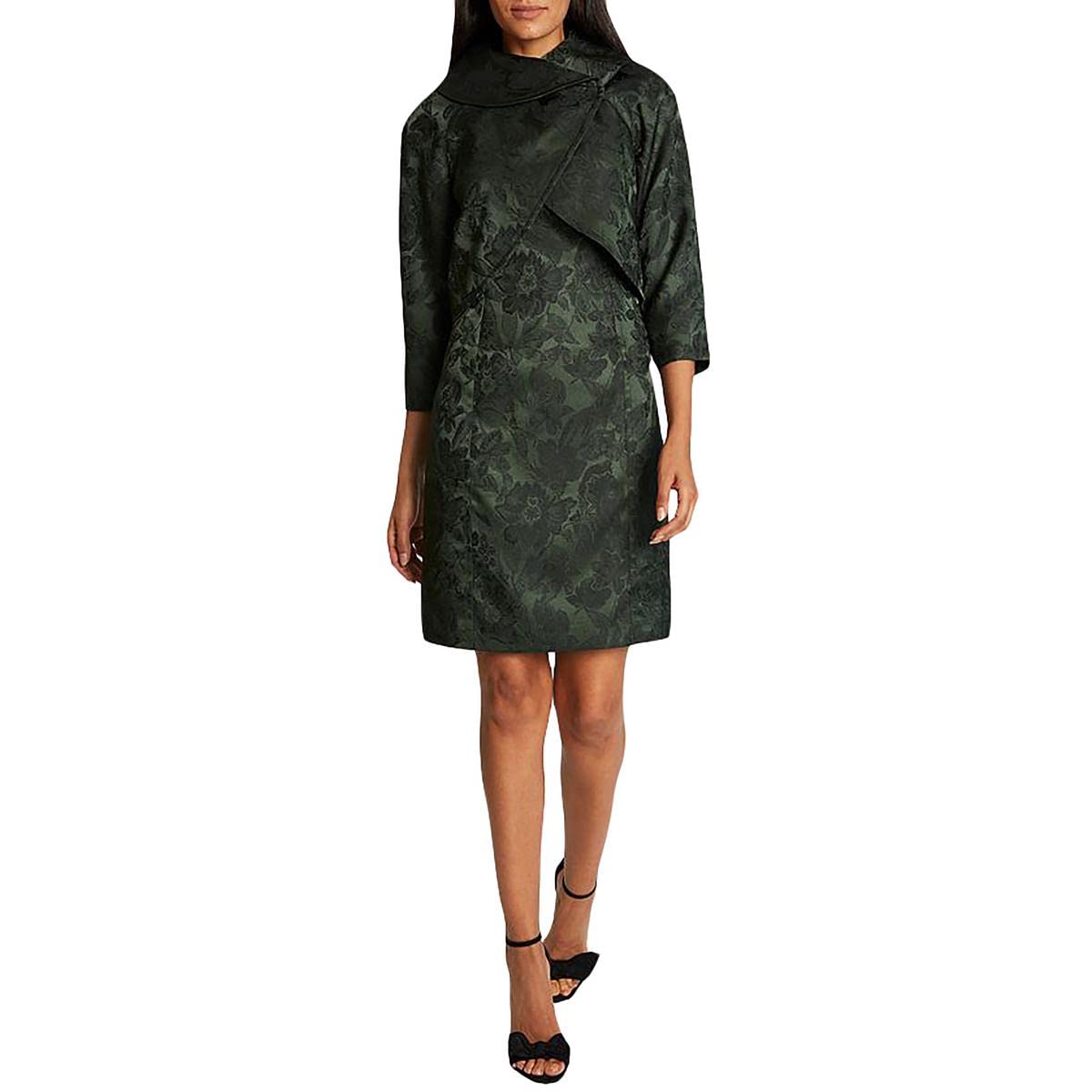 Tahari ASL Women's Floral Wrap Jacket and Dress Set - Elegant Spring Outfit for Work, Date Night & Special Occasions