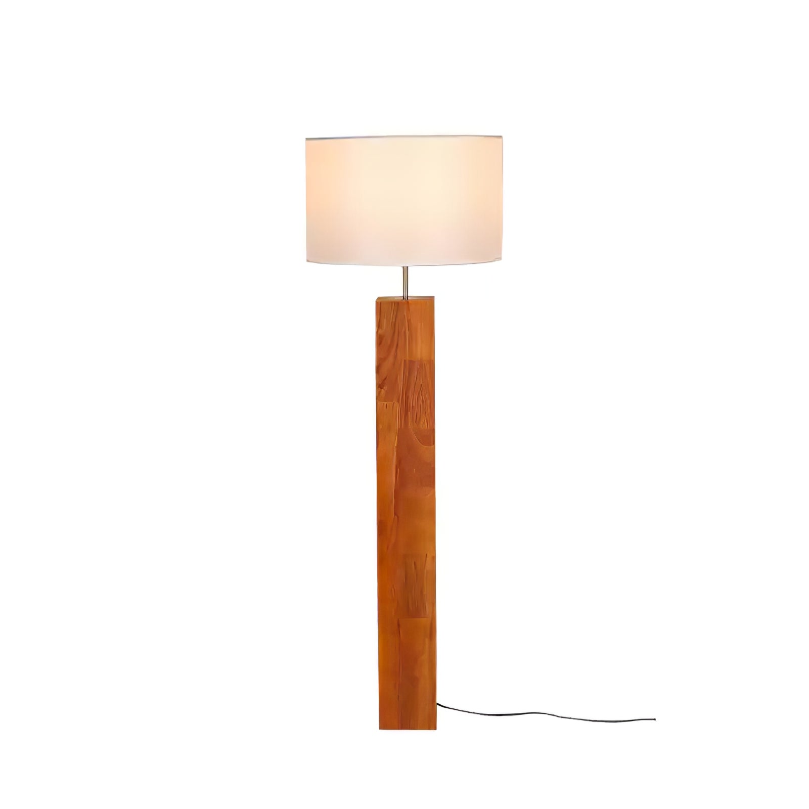 Modern Hearthwood Tower Floor Lamp - Adjustable Height LED Standing Light for Living Room, Bedroom & Office - Warm White & Cool White Dimmable Reading Light with Remote Control