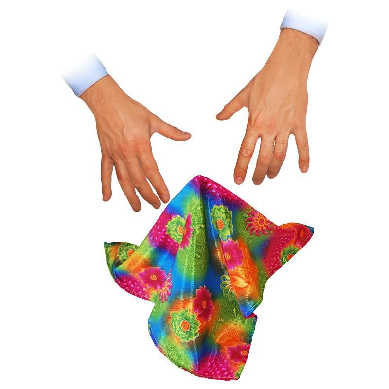 Professional Rising Hanky Magic Trick Set - Amazing Handkerchief Vanishing & Reappearing Illusion for Beginners & Experts - Perfect for Stage Shows, Parties, and Close-Up Magic Performances