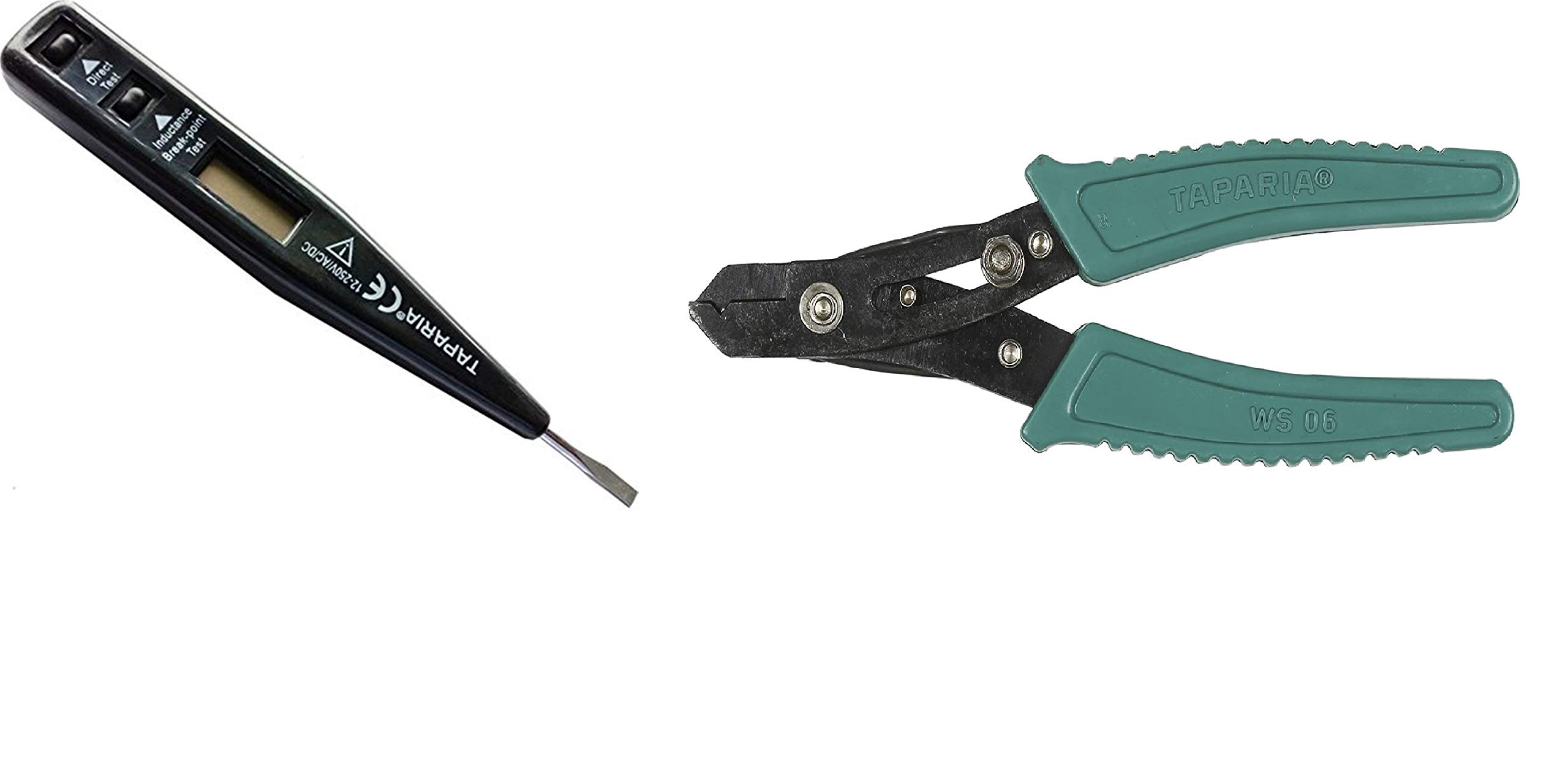 **Taparia MDT-81 Digital Voltage Tester & WS06 Wire Stripper Kit - Multi-Purpose Electrical Tool for Home, DIY, and Professional Electricians**    *(Use Cases: Perfect for testing voltage, continuity, and stripping wires in electrical installations, repairs, and maintenance tasks.)*
