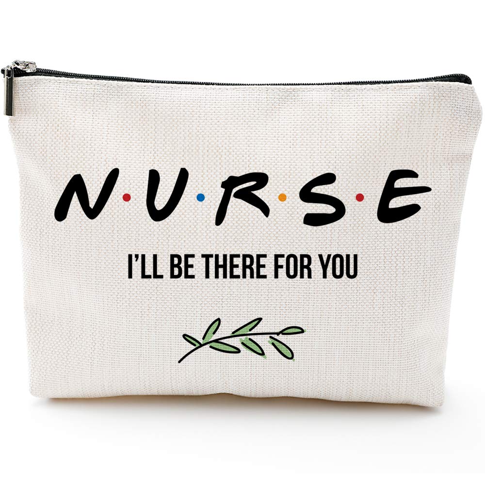 Nurse Graduation Gifts for Women - 'I'll Be There for You' Nurse Practitioner Gift Set for Nursing Students & Professionals | Perfect for Nurses Week, Clinicals & Daily Use | Makeup Bag & Appreciation Present