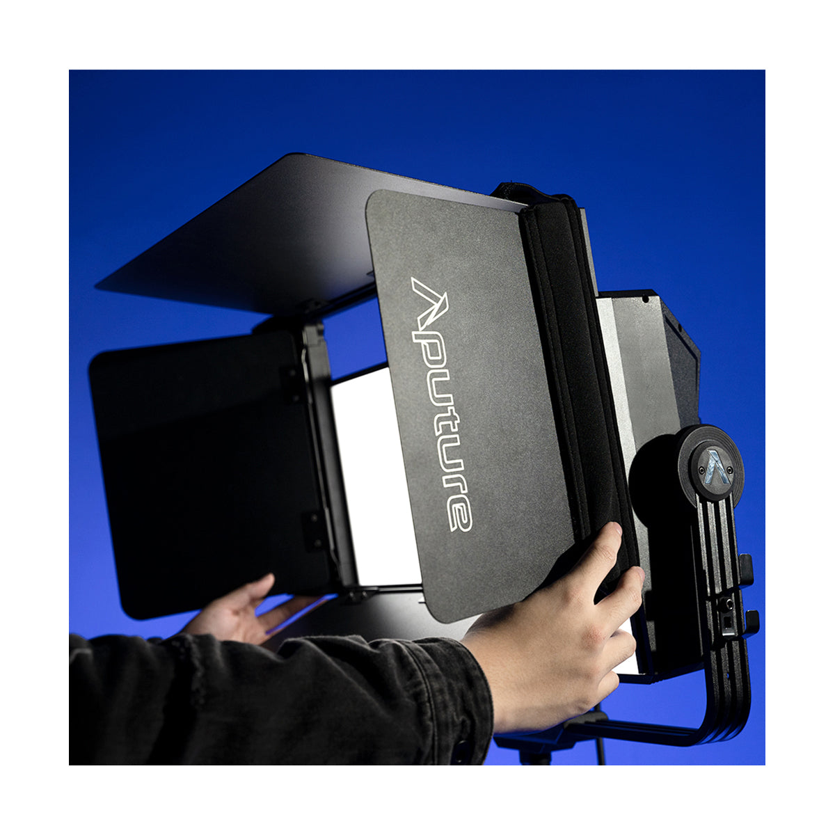 Aputure Nova P300c LED Light with Barn Doors - Professional Photography & Video Lighting for Studio, Film Sets, and Live Streaming