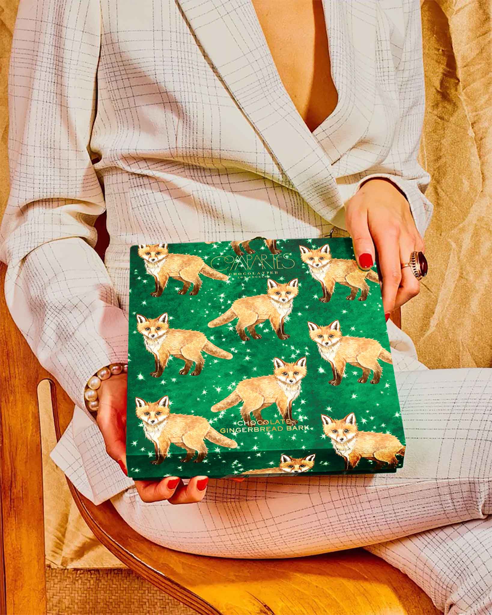 Premium Gingerbread Bark Breakable Chocolate Gift Box - Delicious Holiday Treat for Christmas Gifts, Party Favors & Festive Desserts