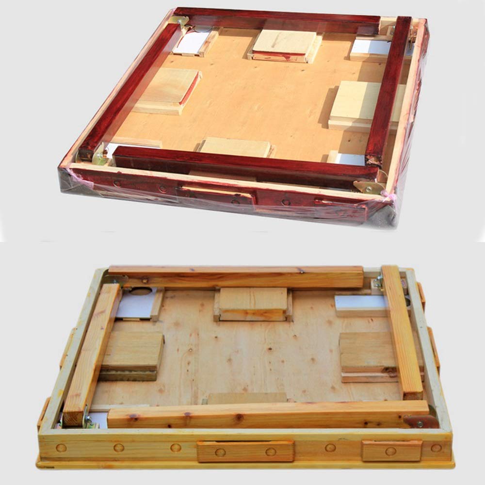 Premium Folding Mahjong Table - Lightweight Square Game Table for Poker, Dominoes & Card Games - Chinese & Japanese Style with 4 Sturdy Legs (Beige, 90×90×76cm) - Perfect for Home Entertainment, Parties & Game Nights