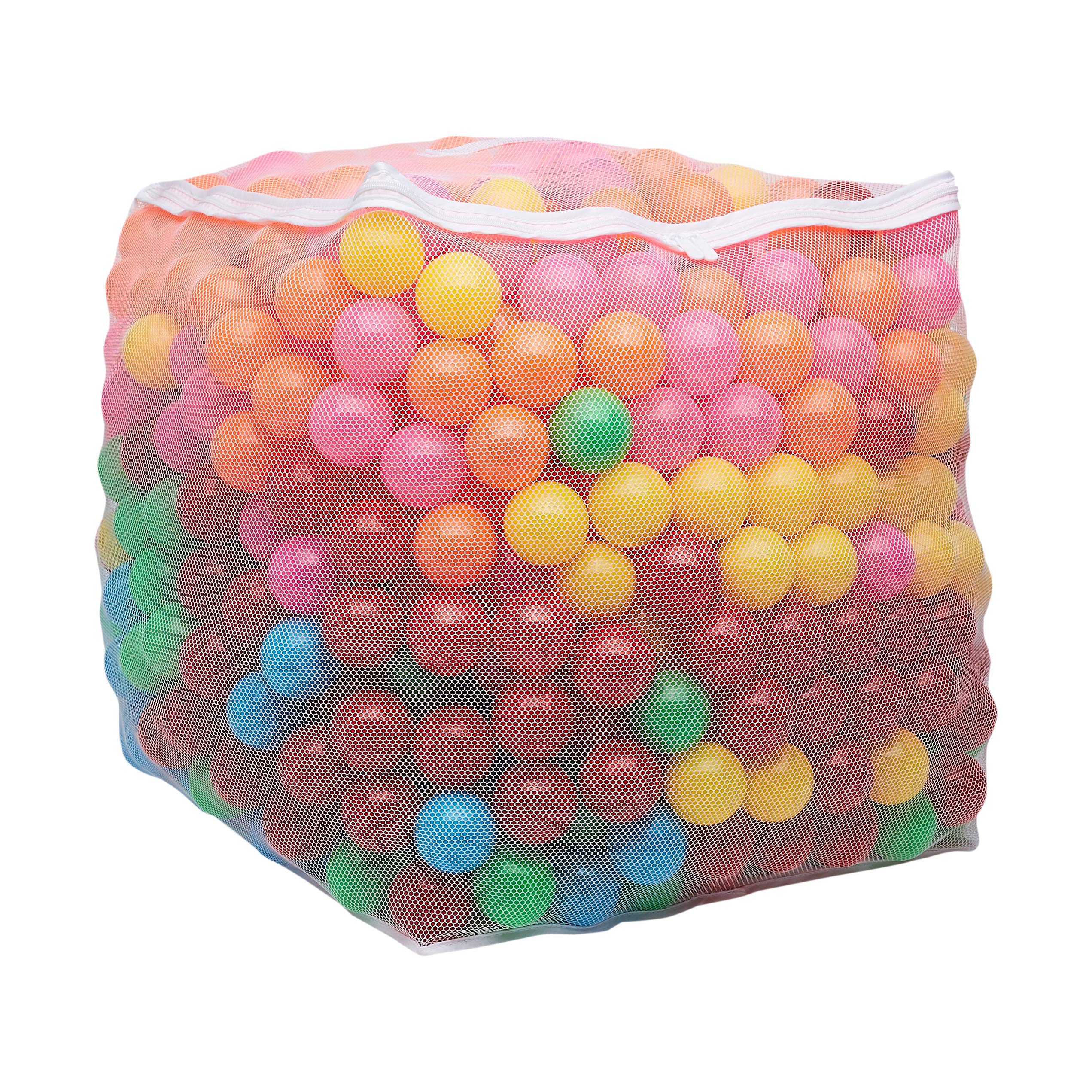 Amazon Basics BPA-Free Crush-Proof Plastic Ball Pit Balls - 1000 Pack with Storage Bag, 6 Bright Colors for Toddlers & Kids 12+ Months - Perfect for Playpens, Ball Pits, Daycares & Indoor Play Areas