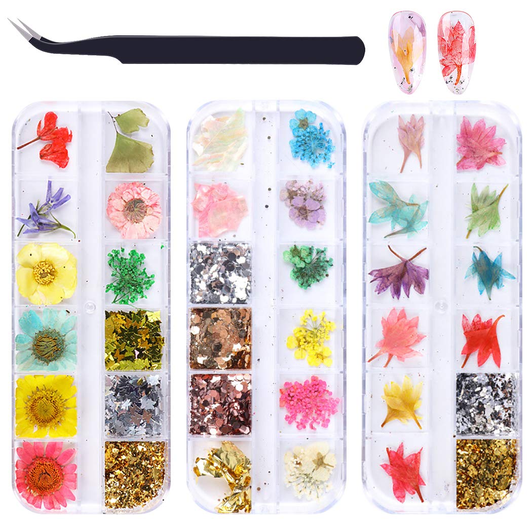 Dorakitten 3-Piece Nail Art Kit with Tweezers - DIY Nail Decoration Set for Professional & Home Manicures | Perfect for Nail Salons, Parties & Gift Giving