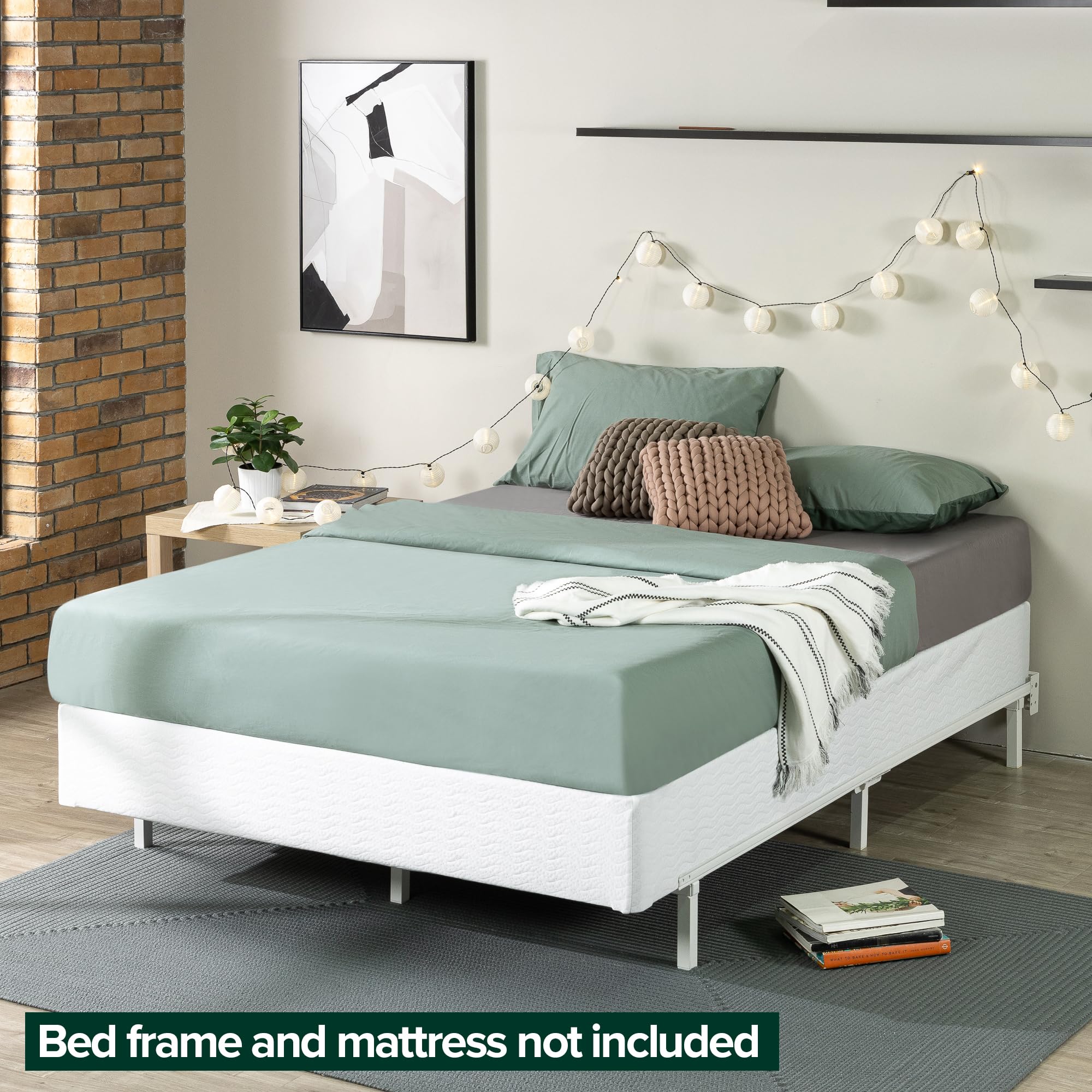 ZINUS 9 Inch Metal Smart Box Spring - Quick Assembly Mattress Foundation with Sturdy Steel Frame for California King Bed | Perfect for Bedroom, Guest Room & Dormitory Use