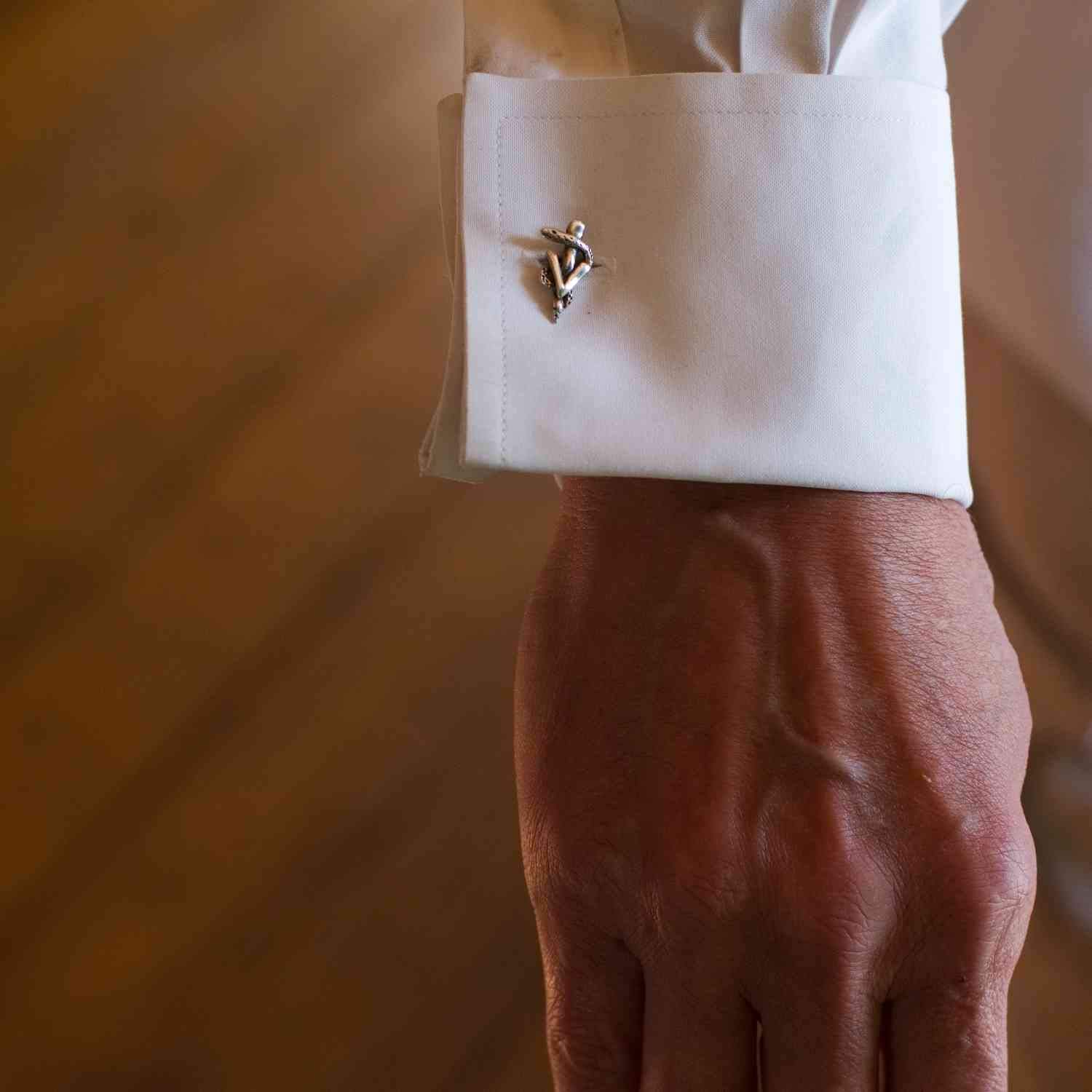 Handcrafted Sterling Silver Veterinary Caduceus Cufflinks - Perfect Gift for Veterinarians & Vet Students - USA Made - Ideal for Graduation, Appreciation Gifts & Professional Events
