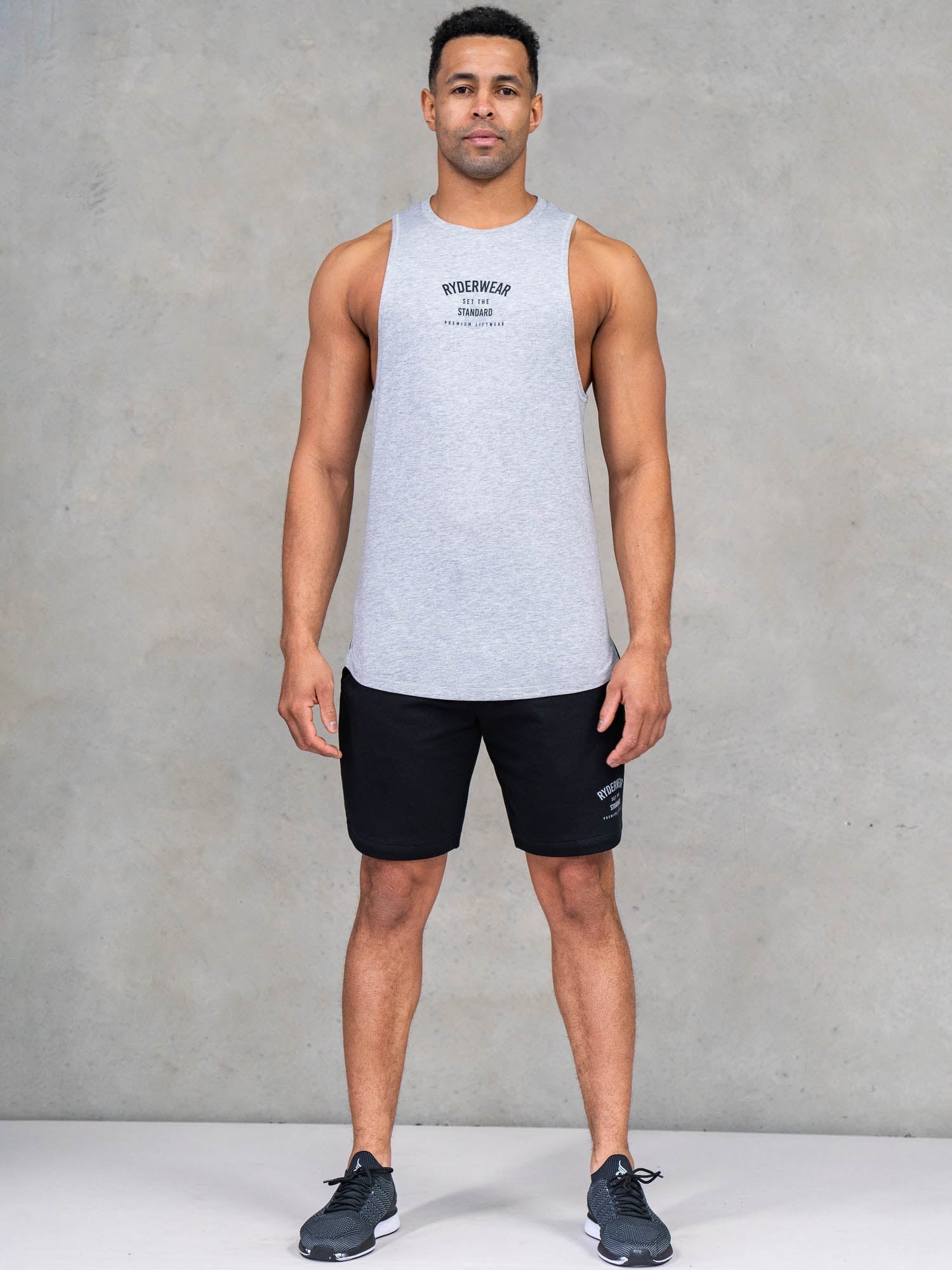 Legacy Drop Armhole Tank Top - Grey Marl | Women's Casual Loose Fit Sleeveless Shirt for Yoga, Gym & Summer Outfits