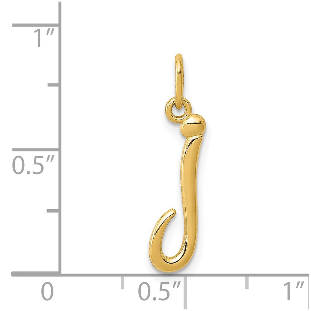 YC1060 Gold Lowercase Initial 'j' Pendant Necklace - Elegant Personalized Jewelry for Women, Gifts for Her, Birthday, Anniversary & Everyday Wear