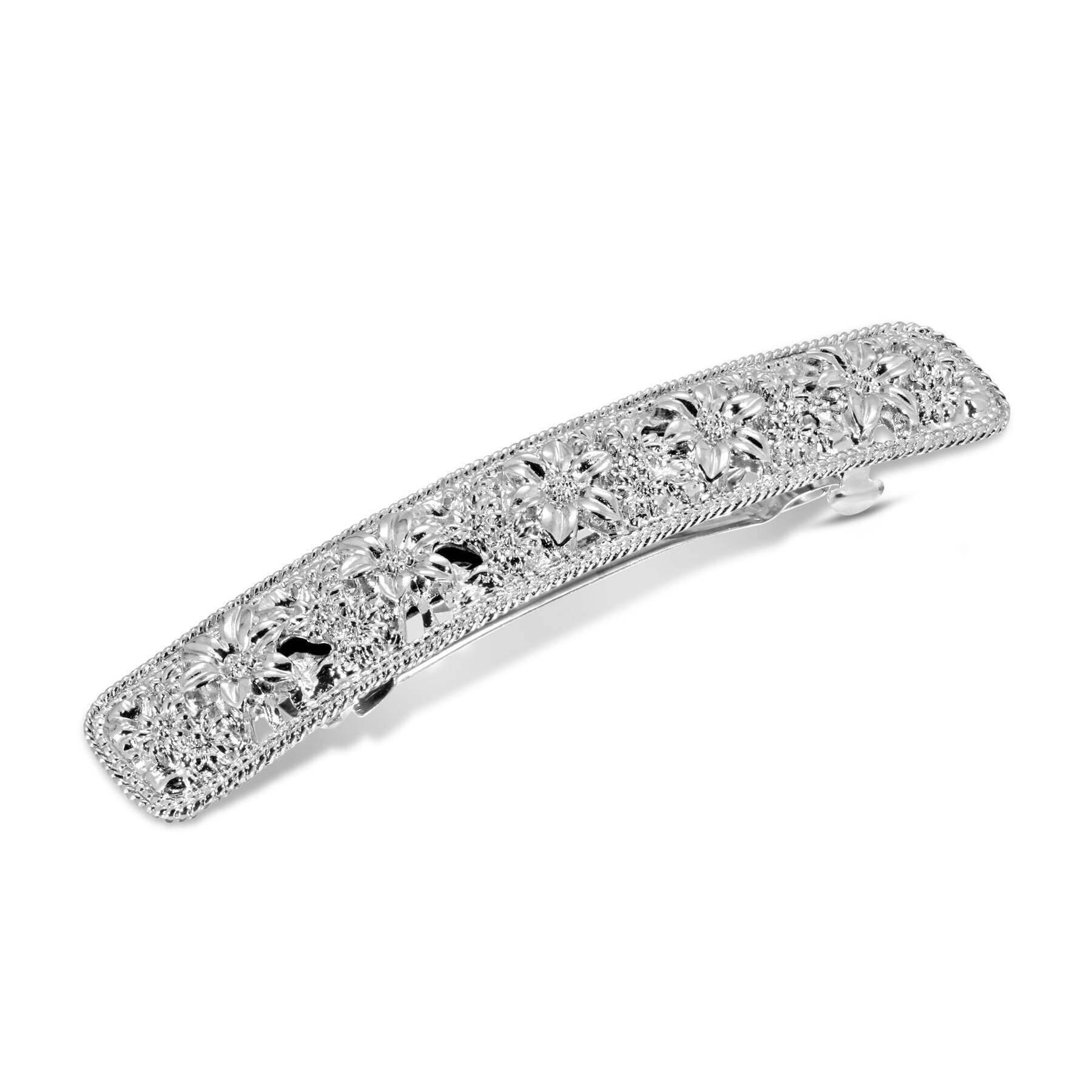 1928 Vintage Floral Hair Barrette - Elegant Garden Flower Hair Clip for Women, Perfect for Weddings, Parties & Everyday Wear