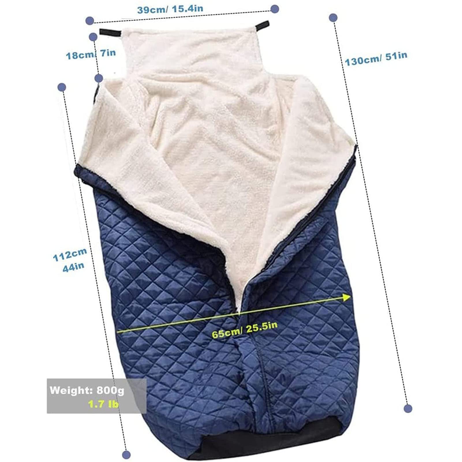 **Wheelchair Warmer Cover for Adults - Windproof Winter Blanket with Zipper - Leg & Back Warm Bag for Elderly & Patients - Ideal for Cold Weather & Indoor/Outdoor Use**