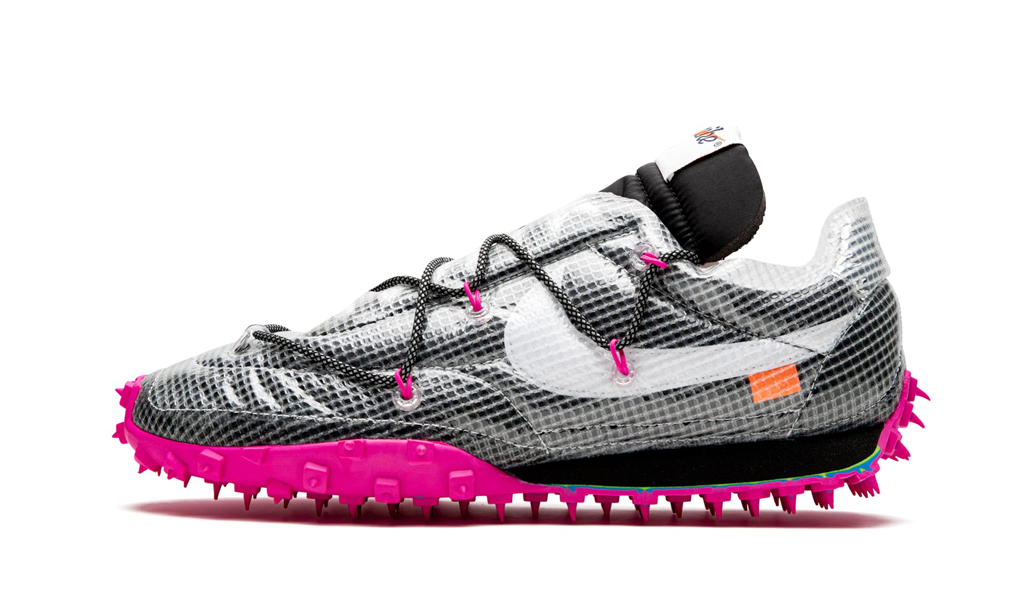 Nike Women's Off-White Waffle Racer Sneakers - Black (CD8180-001) | Lightweight Running Shoes for Women | Perfect for Jogging, Gym & Streetwear Fashion
