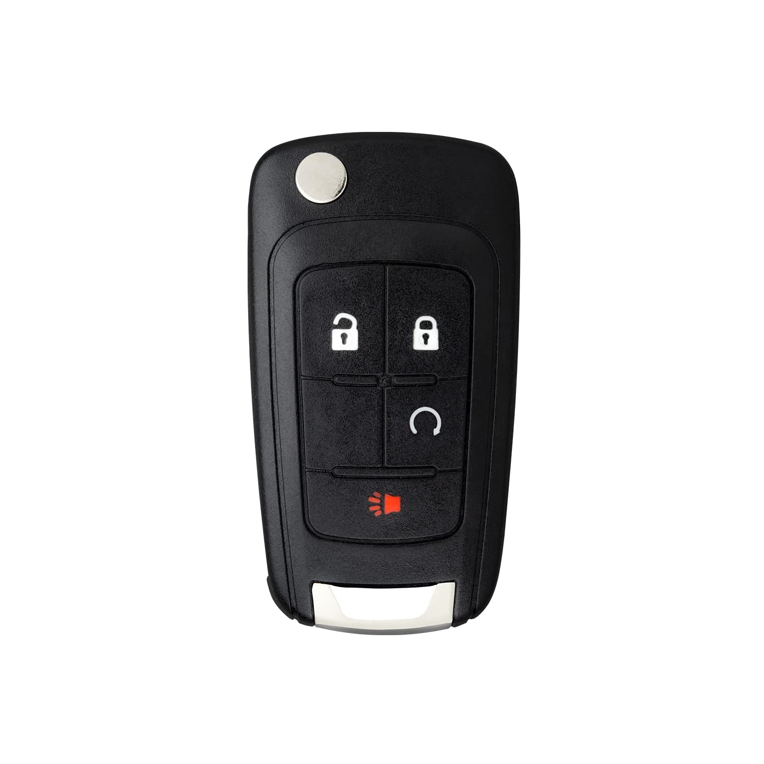 StandardAutoPart Flip Key Entry Remote Key Fob Compatible with Chevrolet Equinox Terrain Encore Impala Sonic OHT01060512 with Remote Start - Replacement Car Key for Easy Vehicle Access & Security (Ideal for Lost Keys, Spare Keys, or Key Upgrades)