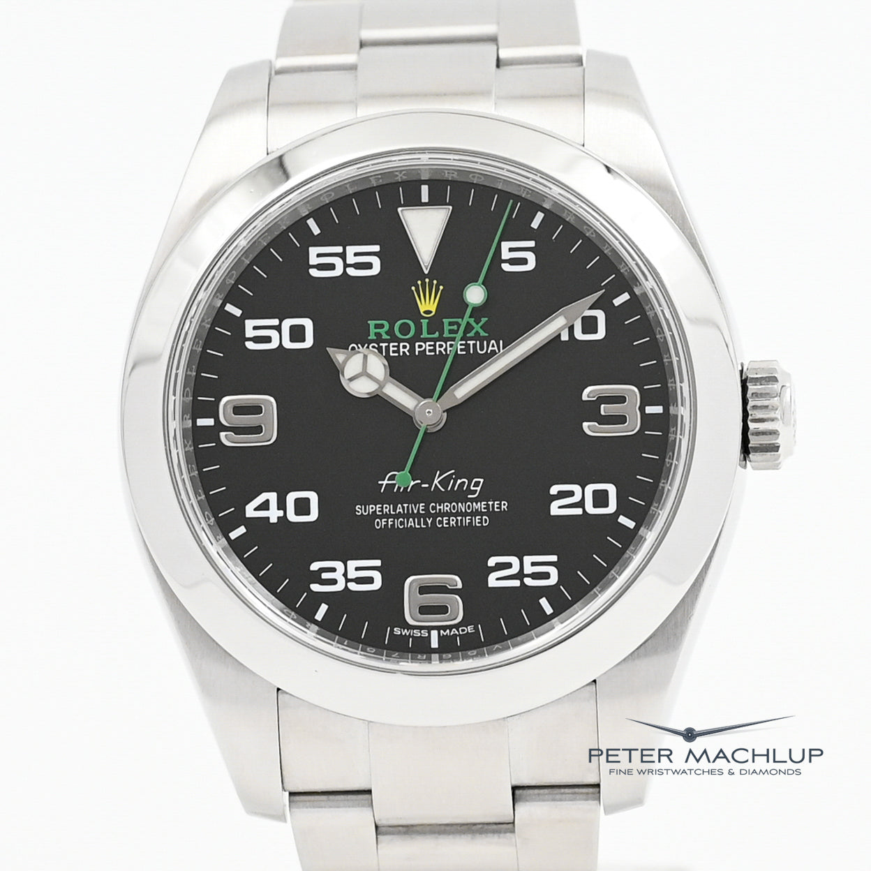 Original Title: Rolex Air-King 40mm Stainless Steel Watch 2018 Model - Luxury Men's Timepiece for Business & Casual Wear