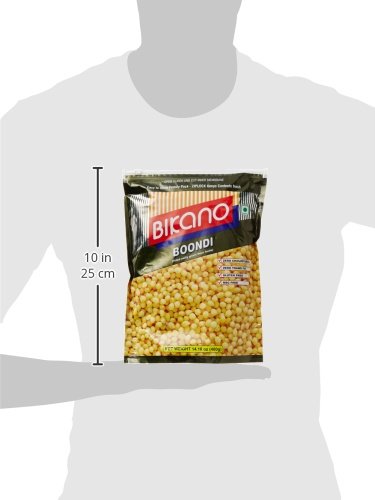 Bikano Boondi Indian Snacks 400g - Crunchy Sweet & Savory Boondi Mix for Parties, Festivals & Tea Time Snacking