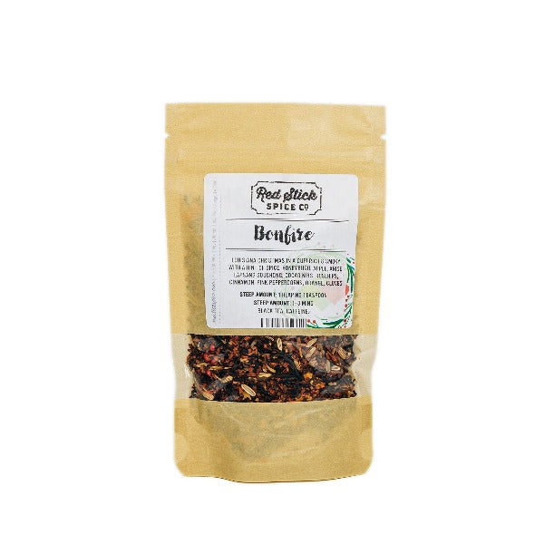Premium Bonfire Black Tea Loose Leaf - Rich & Smoky Flavor for Camping, Relaxation & Gifts - 100% Natural & Organic