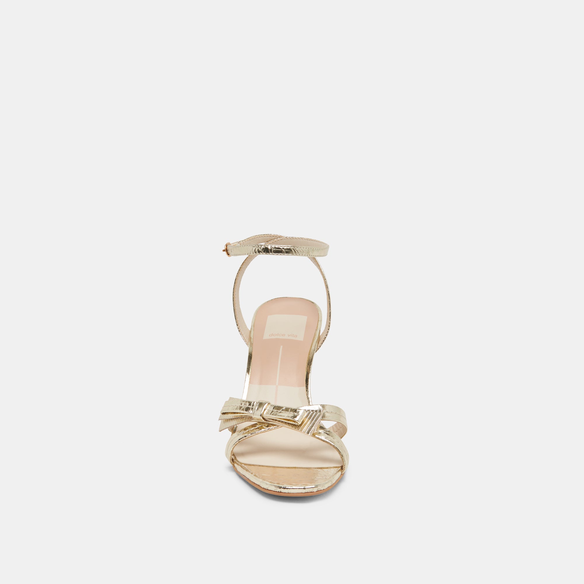 GALOR Women's Gold Distressed Leather Heels - Stylish High Heels for Parties, Weddings & Evening Events