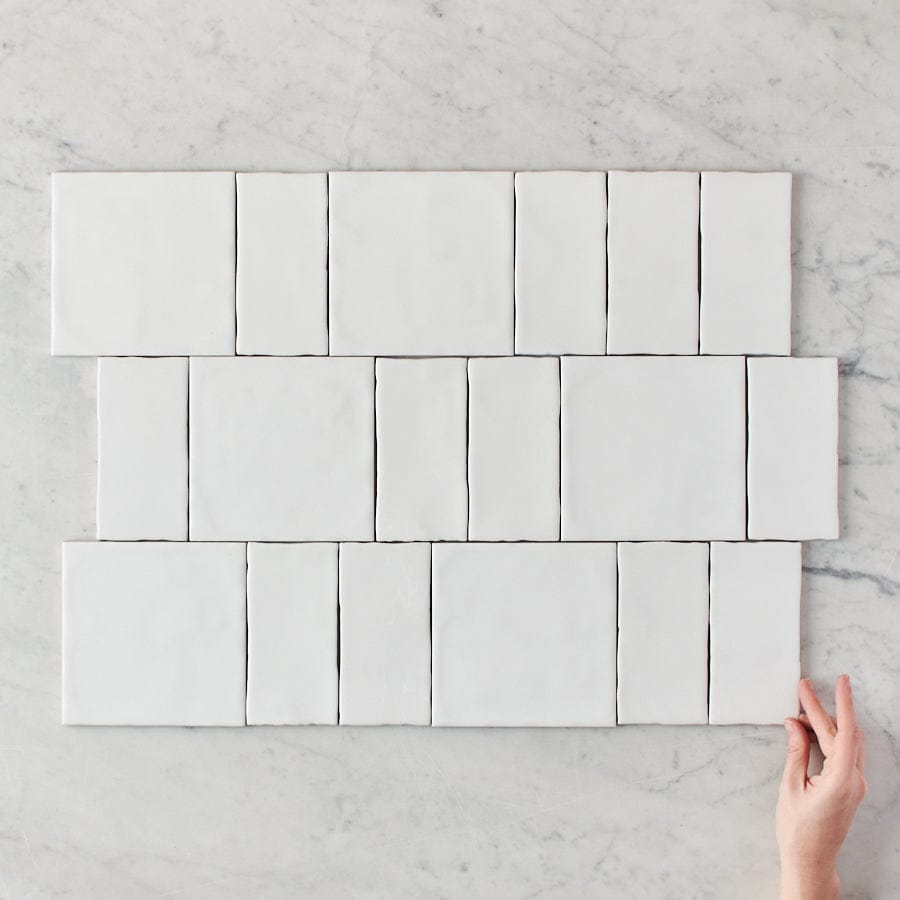 Premium Newport Gloss Square & Subway Pattern Ceramic Tile - Waterproof Kitchen Backsplash & Bathroom Wall Tile for Modern Home Decor