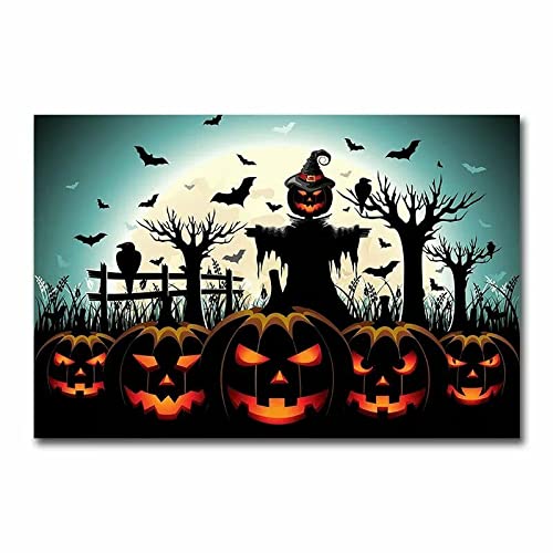 1000 Piece Halloween Pumpkin Jigsaw Puzzle - Wooden Puzzle for Adults & Kids, Brain Teaser Game, Educational Toy, Gift for Family & Friends | Perfect for Halloween Decor, Party Activities & Stress Relief