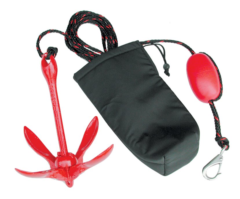 Airhead A-2 Complete Folding Anchor System for Boats & Personal Watercraft - Secure Your Vessel for Fishing, Swimming & Water Sports