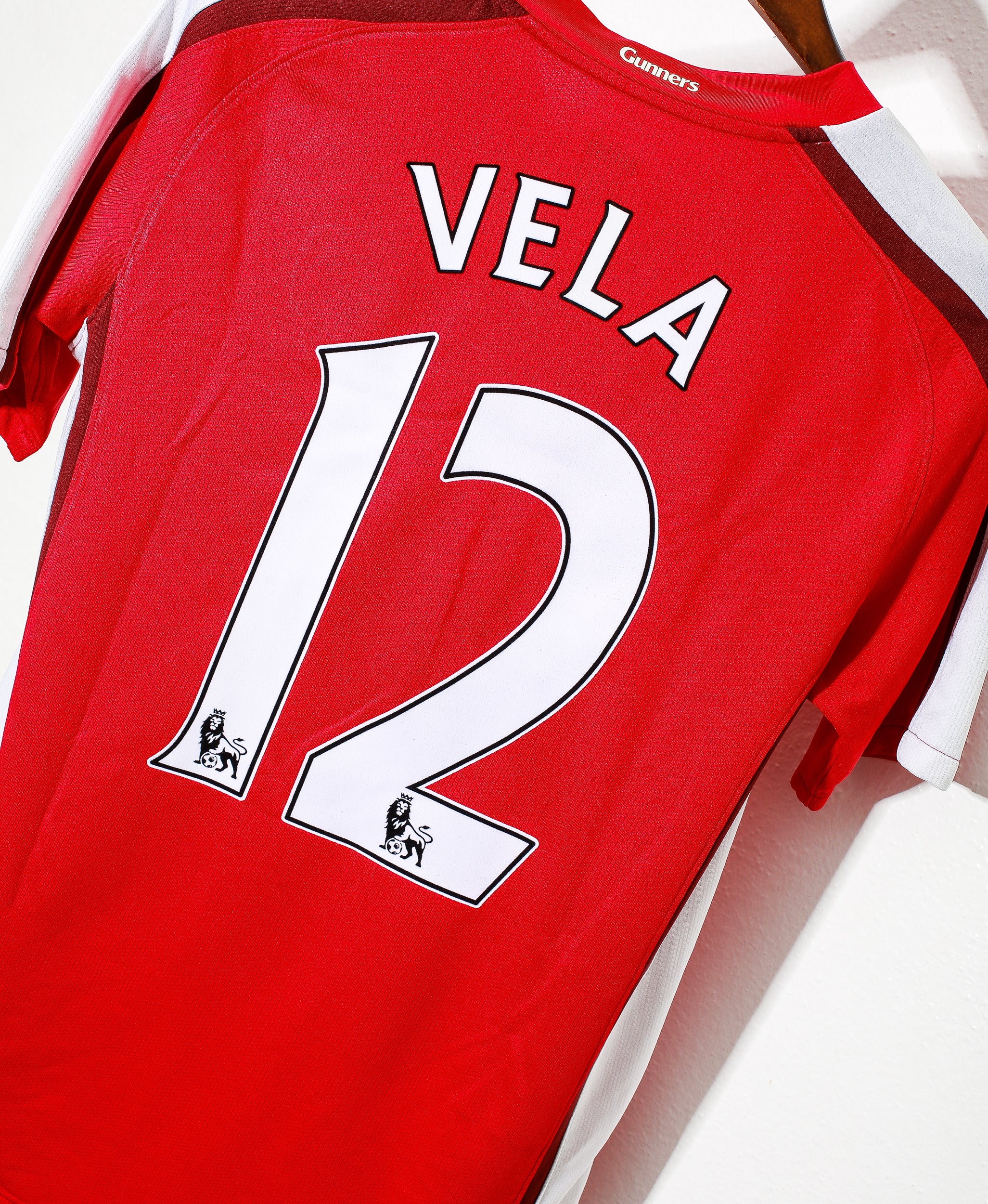 2008 Arsenal FC Home Jersey #12 Carlos Vela Soccer Shirt (Size S) - Perfect for Matchdays, Fan Events, and Collectors