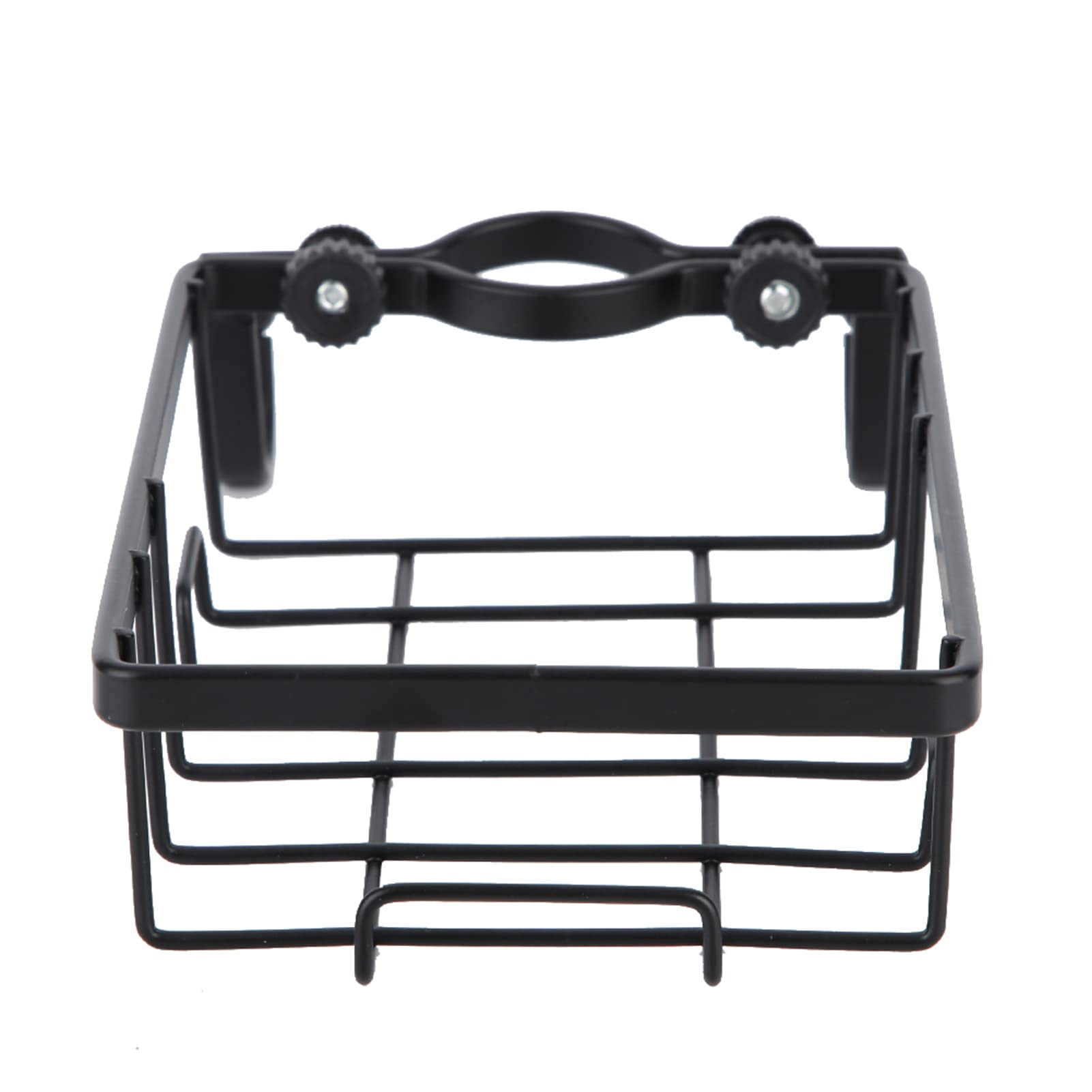 Jeanoko Sink Storage Rack - 5.9x4x1.6in Kitchen Hanging Organizer, Small Dish Drainer & Faucet Rack for Kitchen Counter Space Saving (Black) - Perfect for Small Apartments, RV Kitchens & Compact Spaces