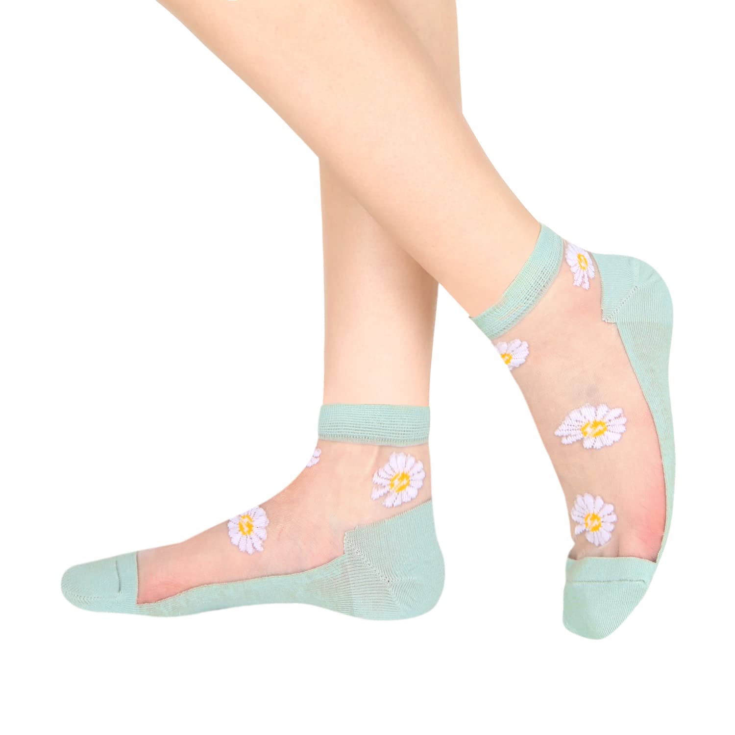 Benefeet Sheer Ankle Socks for Women - Thin Lace Nylon Summer Socks for Casual Wear