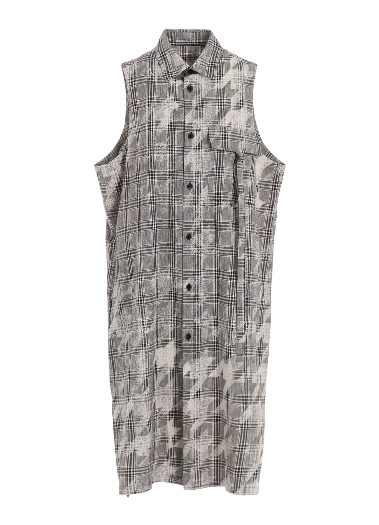 Stylish Cotton Linen Plaid Houndstooth Sleeveless Shirt Dress for Women | Casual Summer Dress for Outings, Beach, and Office Wear