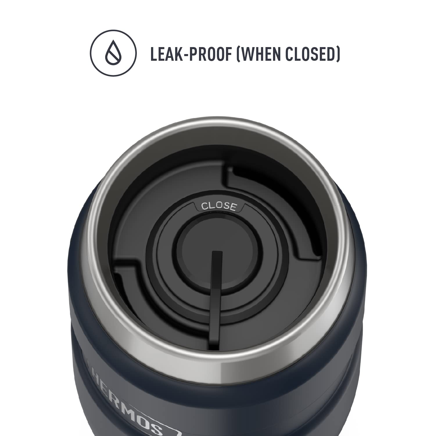 THERMOS Stainless King Vacuum-Insulated Travel Tumbler 16oz - Leakproof Coffee Mug with Handle, Double Wall Insulation Keeps Drinks Hot/Cold for Hours - Perfect for Office, Commuting & Outdoor Adventures (Midnight Blue)