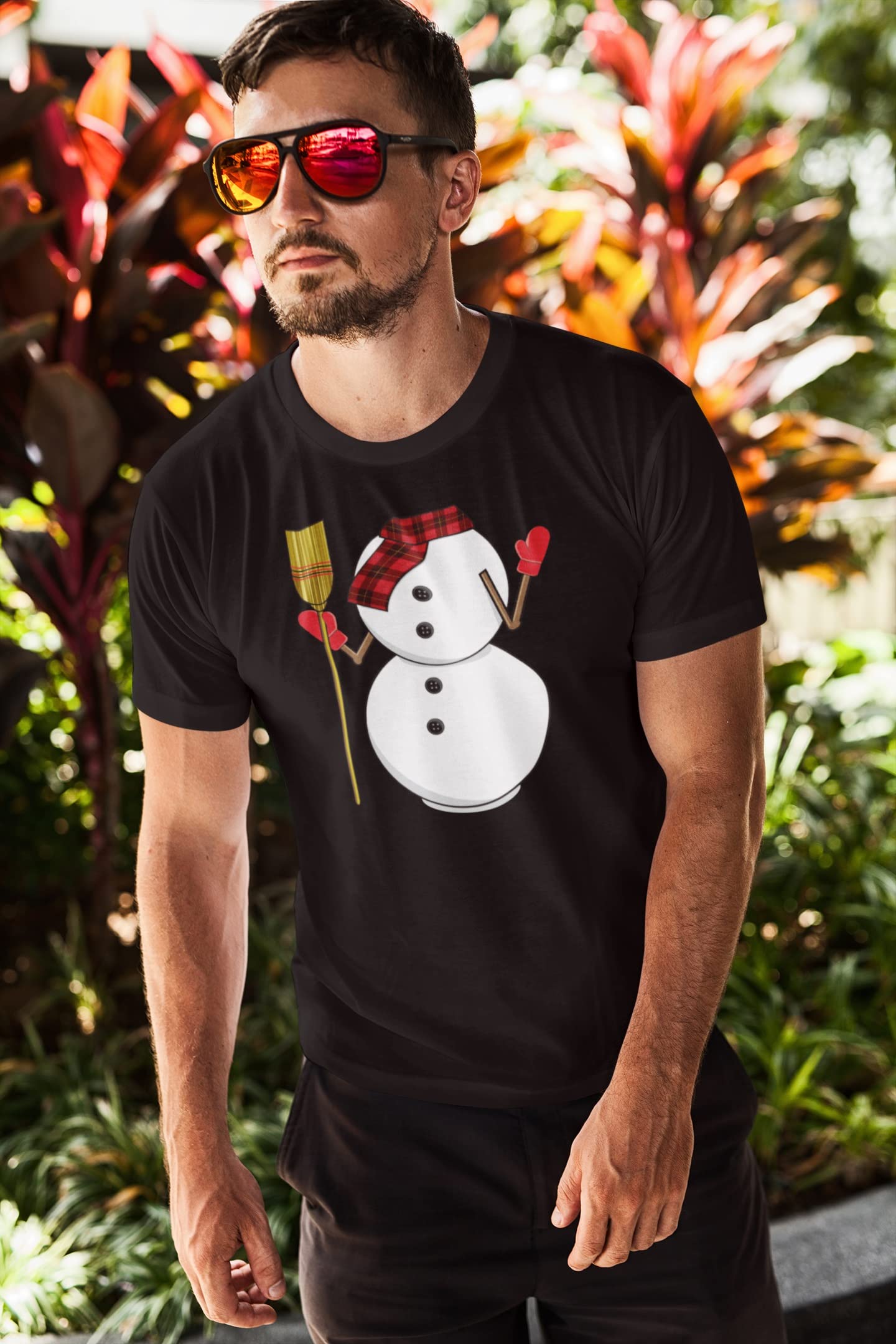 Funny Snowman Body Costume Adult T-Shirt for Christmas Parties & Holiday Events | Festive Winter Humor Apparel
