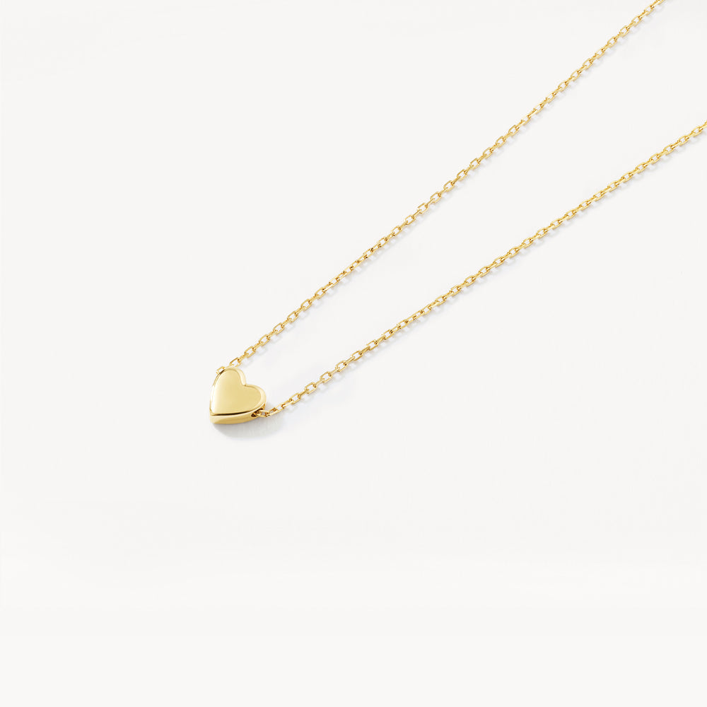 10k Gold Heart Necklace for Women - Minimalist Dainty Jewelry Gift for Her - Perfect for Valentine's Day, Anniversary & Everyday Wear