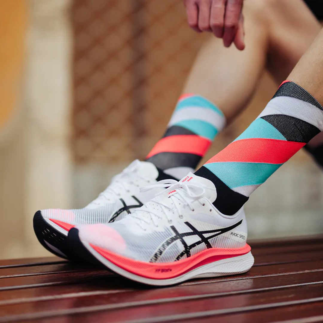 Incylence Loops High Cut Running Socks for Women & Men - Breathable Cushioned Athletic Socks for Marathon, Trail Running & Workouts - Performance Socks with Arch Support & Moisture Wicking Technology