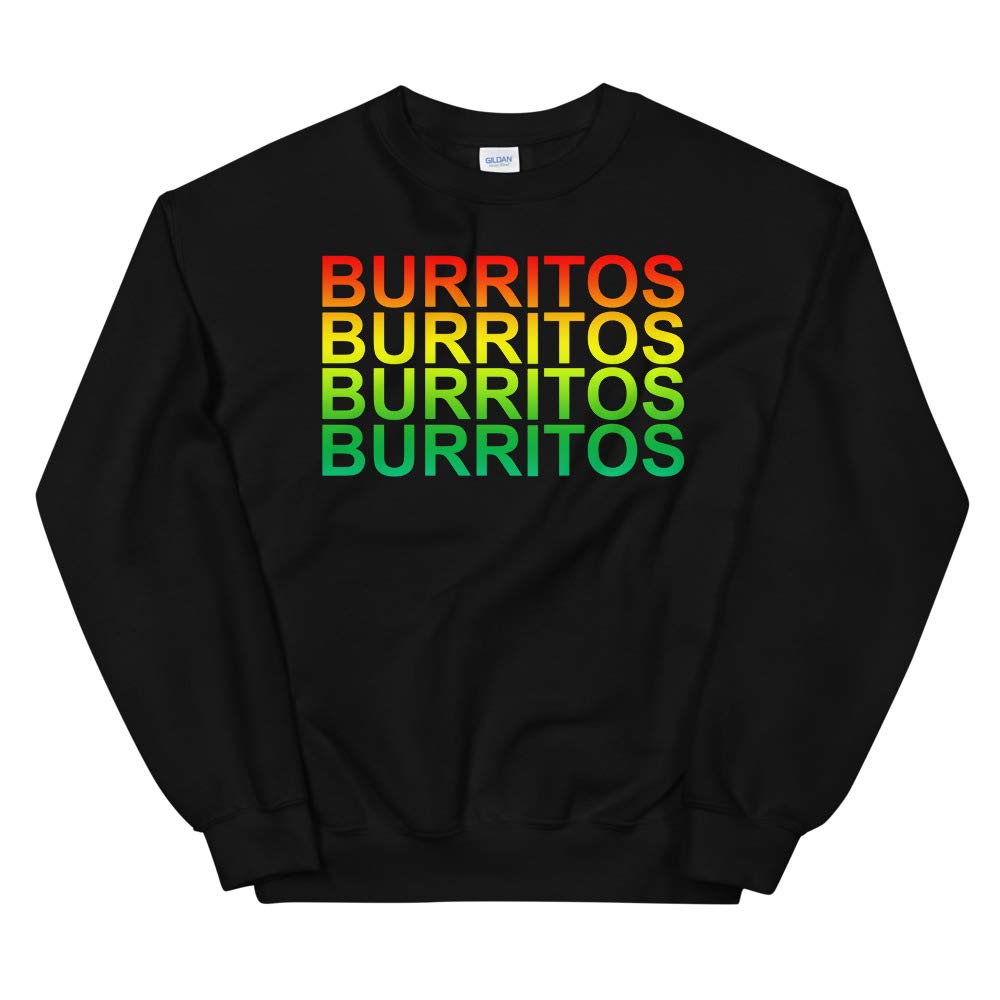 Retro Rainbow Vintage Beer Burritos Graphic Unisex Sweatshirt - Perfect for Casual Wear, Gifts & Festival Outfits